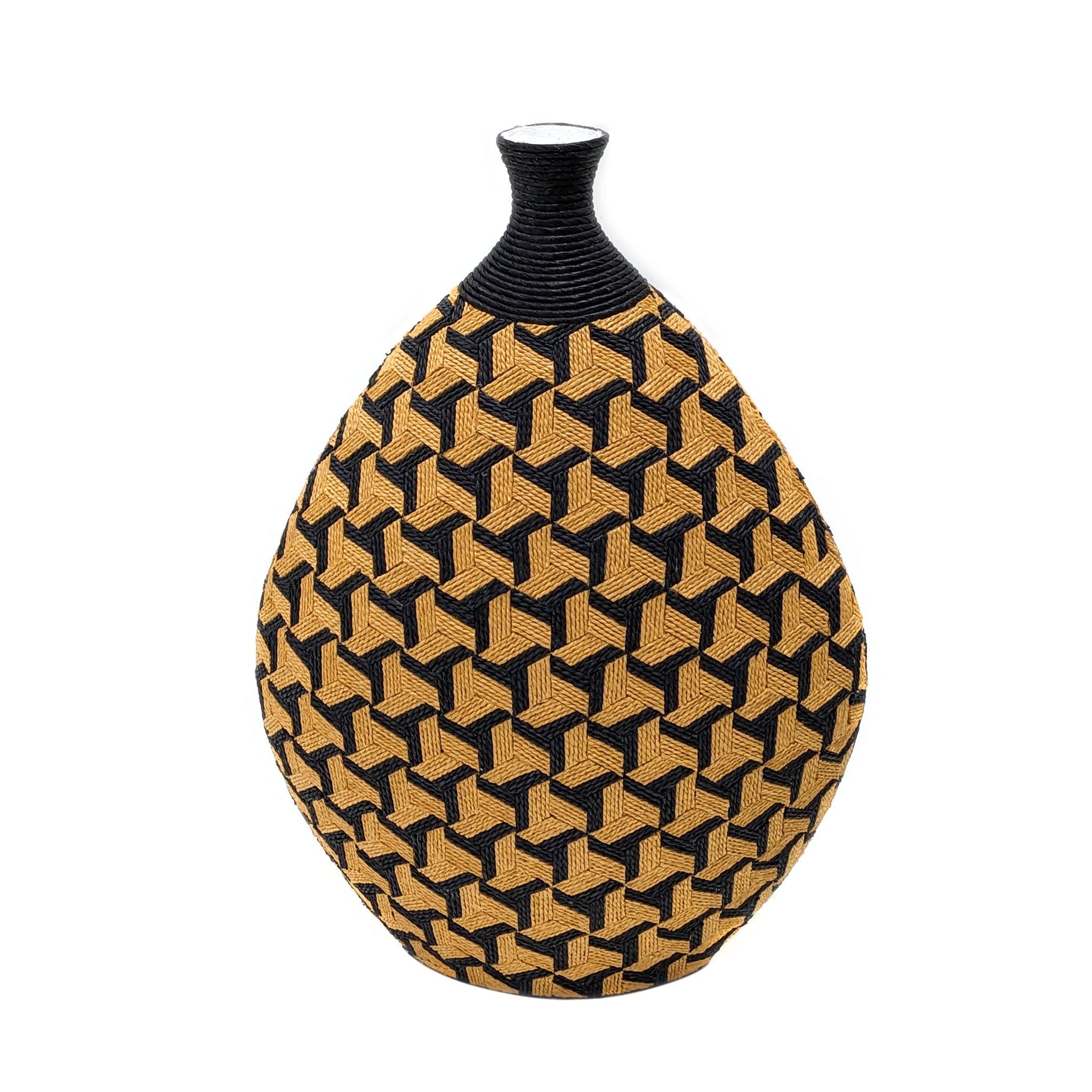 Jahia - Geometric Vase - Light Brown - Urban Living Furniture (Los Angeles, CA)