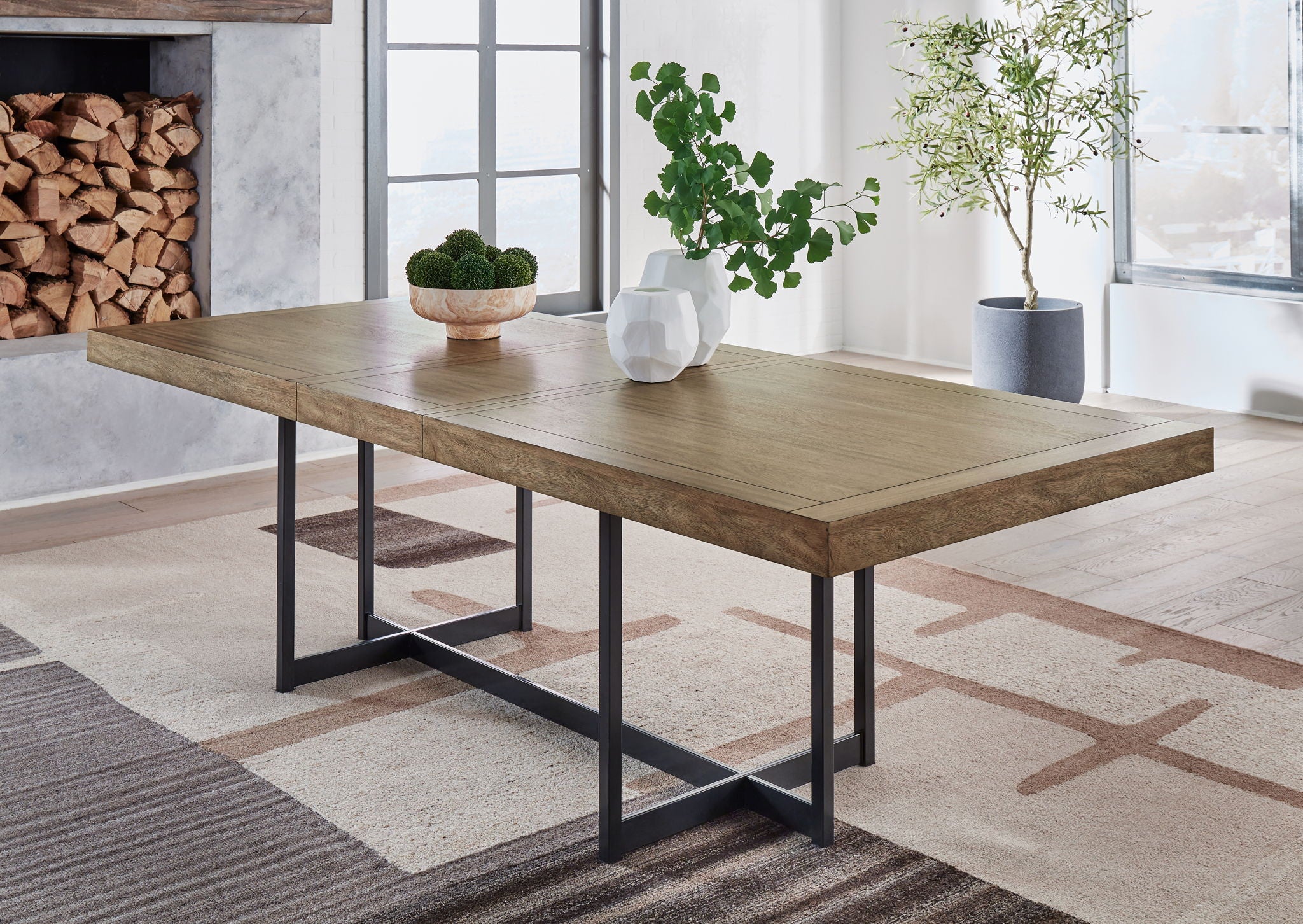 Tomtyn - Light Brown - Rectangular Dining Room Extension Table - Urban Living Furniture (Los Angeles, CA)