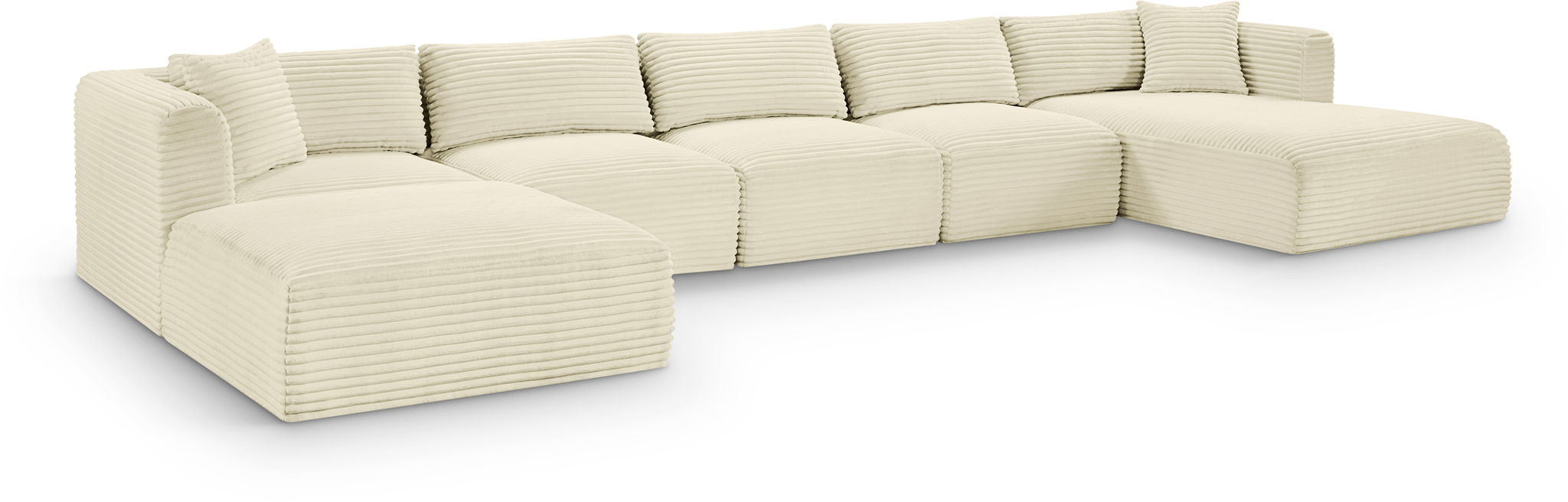 Shaggy - 6 Piece Modular Sectional With Chaise And Ottoman - Urban Living Furniture (Los Angeles, CA)