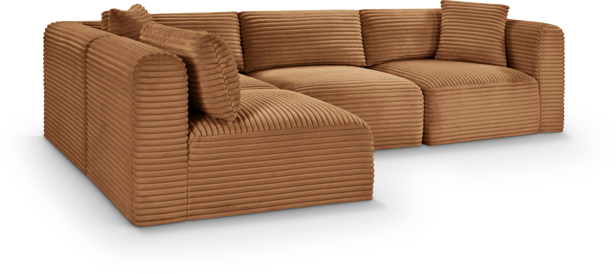 Shaggy - Fabric 4 Piece Modular Sectional - Urban Living Furniture (Los Angeles, CA)
