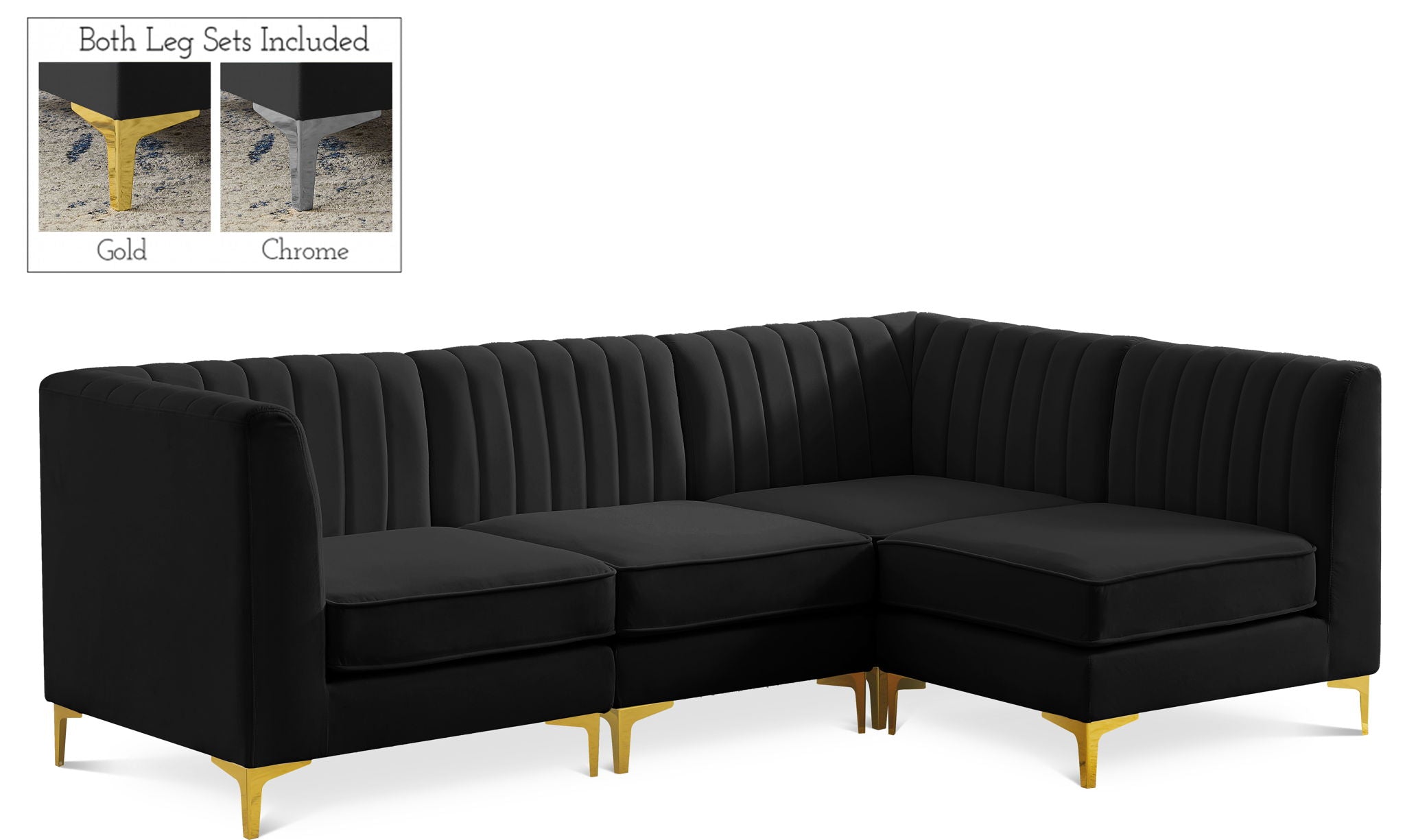 Alina - 4 Piece Modular L-Shaped Sectional - Urban Living Furniture (Los Angeles, CA)