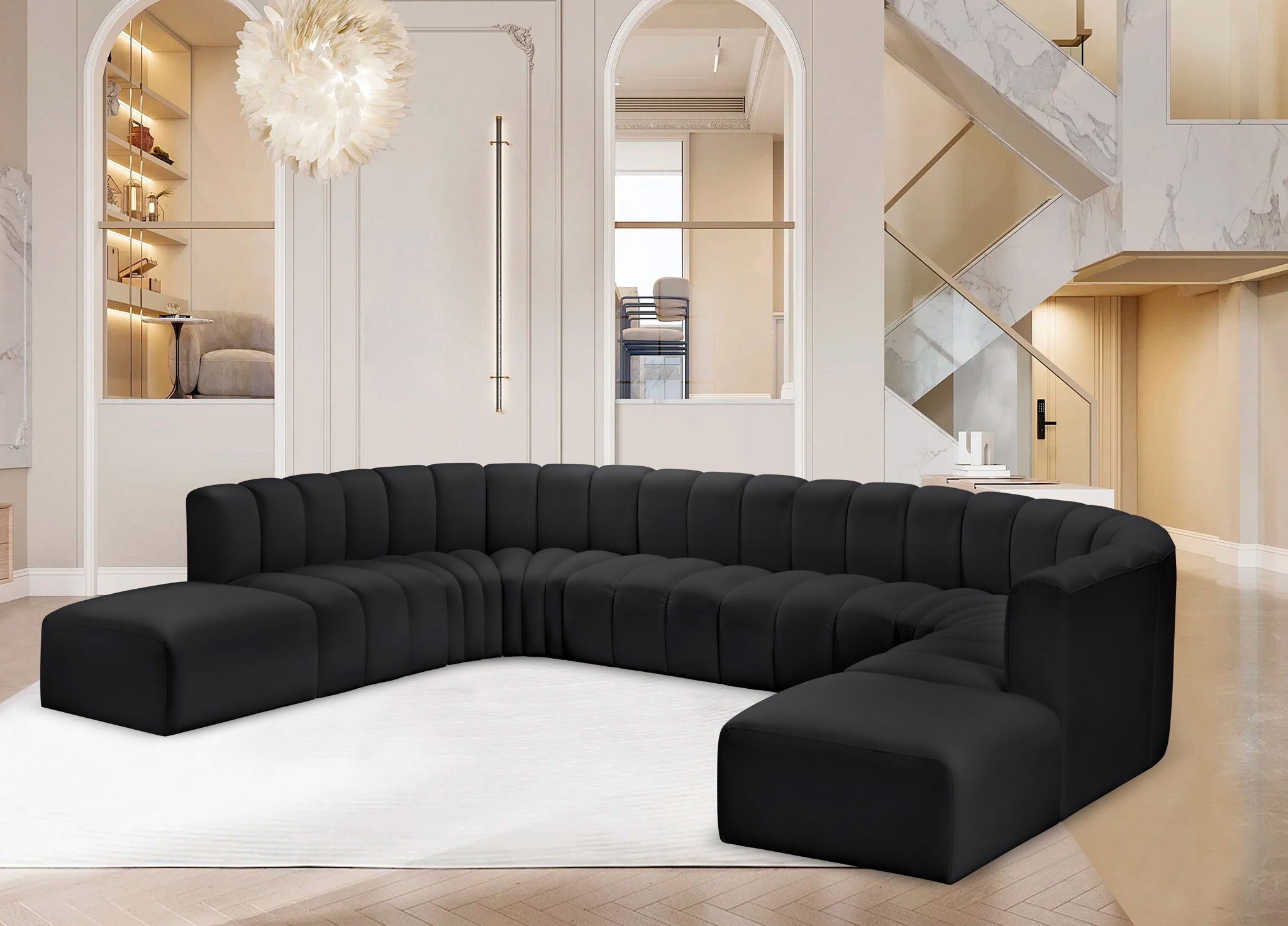 Arc - Faux Leather Modular Sectional - Urban Living Furniture (Los Angeles, CA)