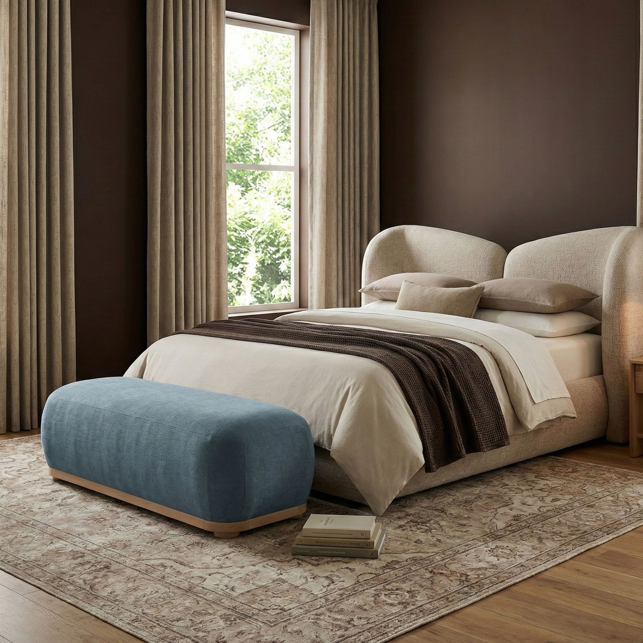 Calum - Bench - Light Brown Frame - Urban Living Furniture (Los Angeles, CA)