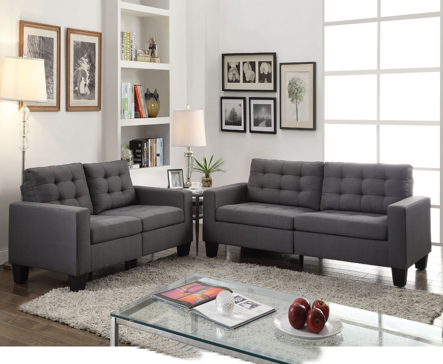 Earsom - Sofa - Gray Linen - Urban Living Furniture (Los Angeles, CA)