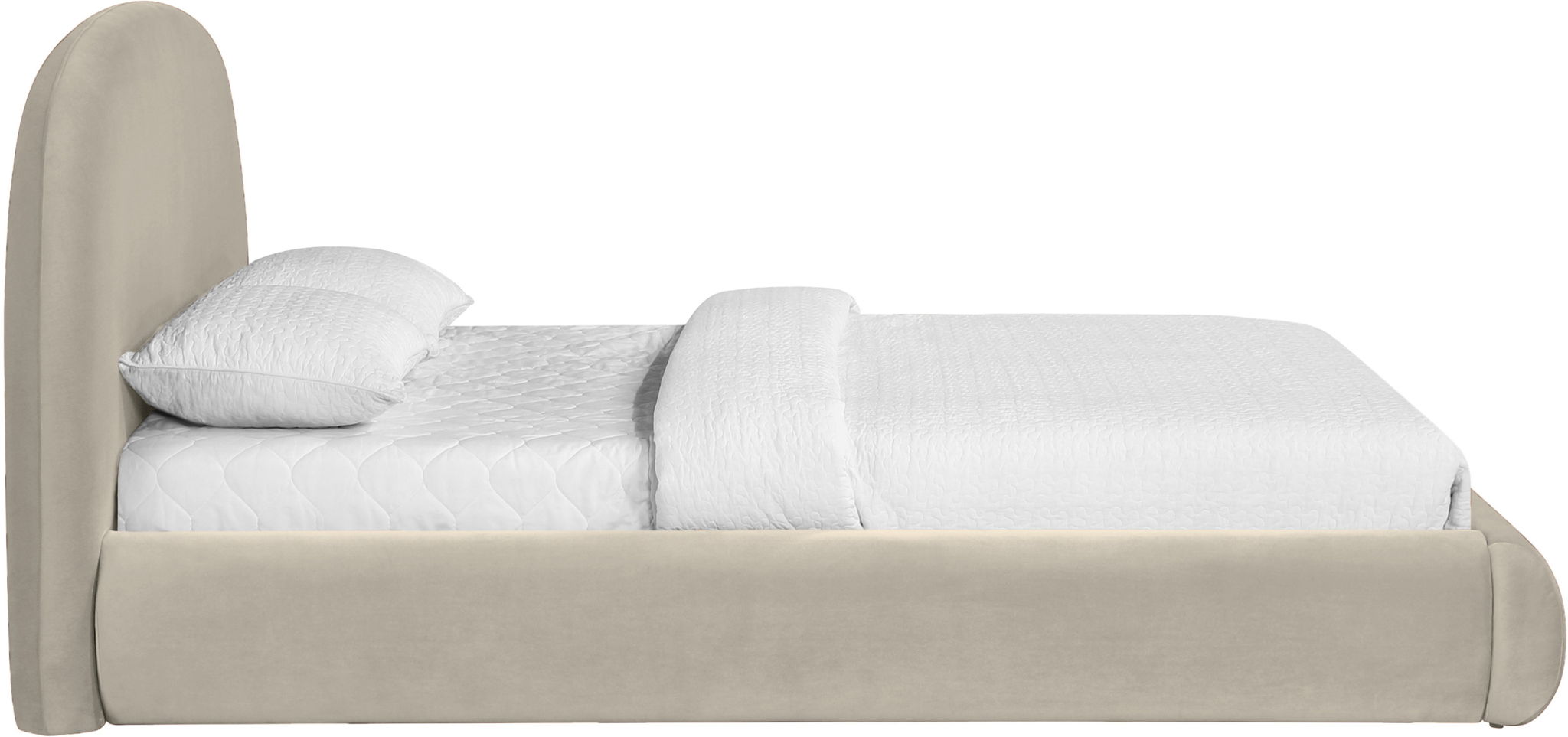 Celine - Upholstered Bed - Cream - Urban Living Furniture (Los Angeles, CA)