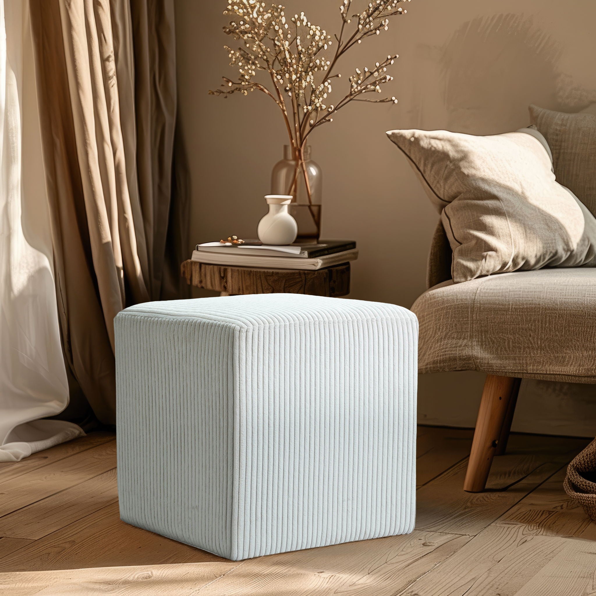 Roy - Microsuede Ottoman / Stool - Urban Living Furniture (Los Angeles, CA)