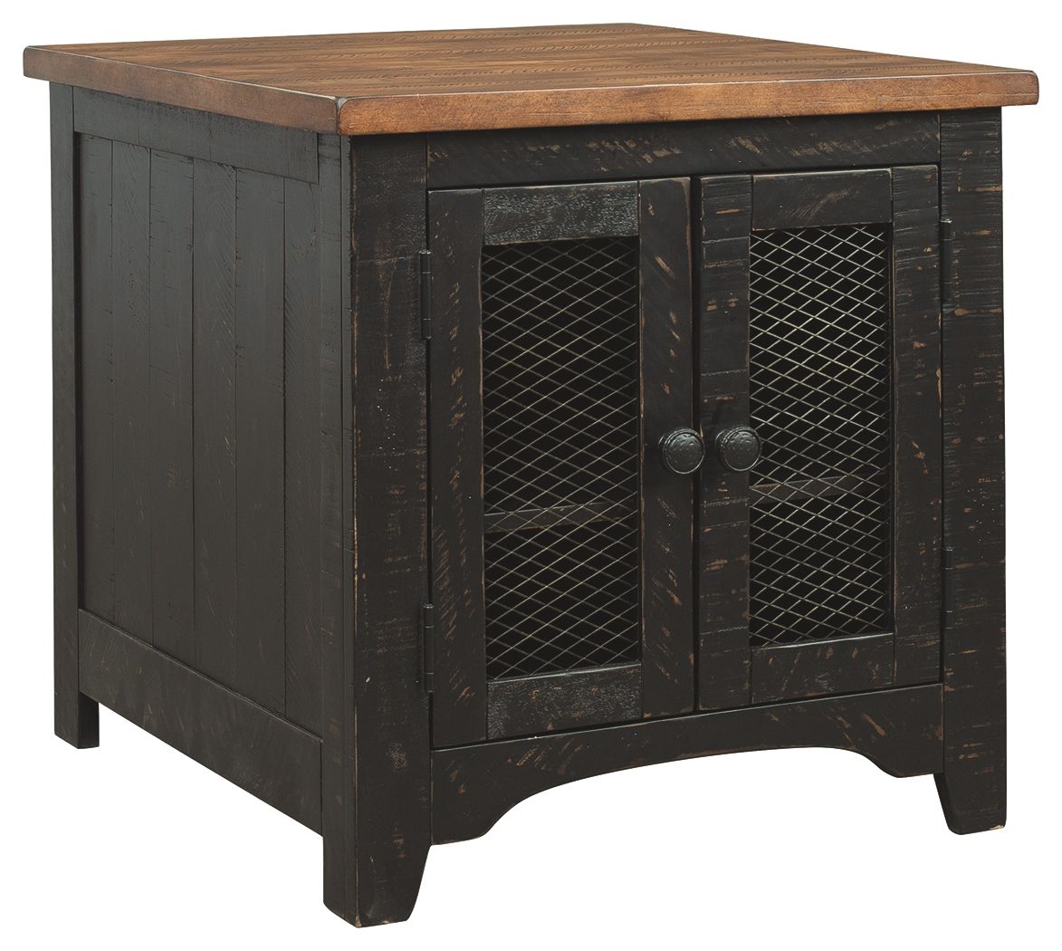 Valebeck - Black / Brown - Rectangular End Table - Urban Living Furniture (Los Angeles, CA)