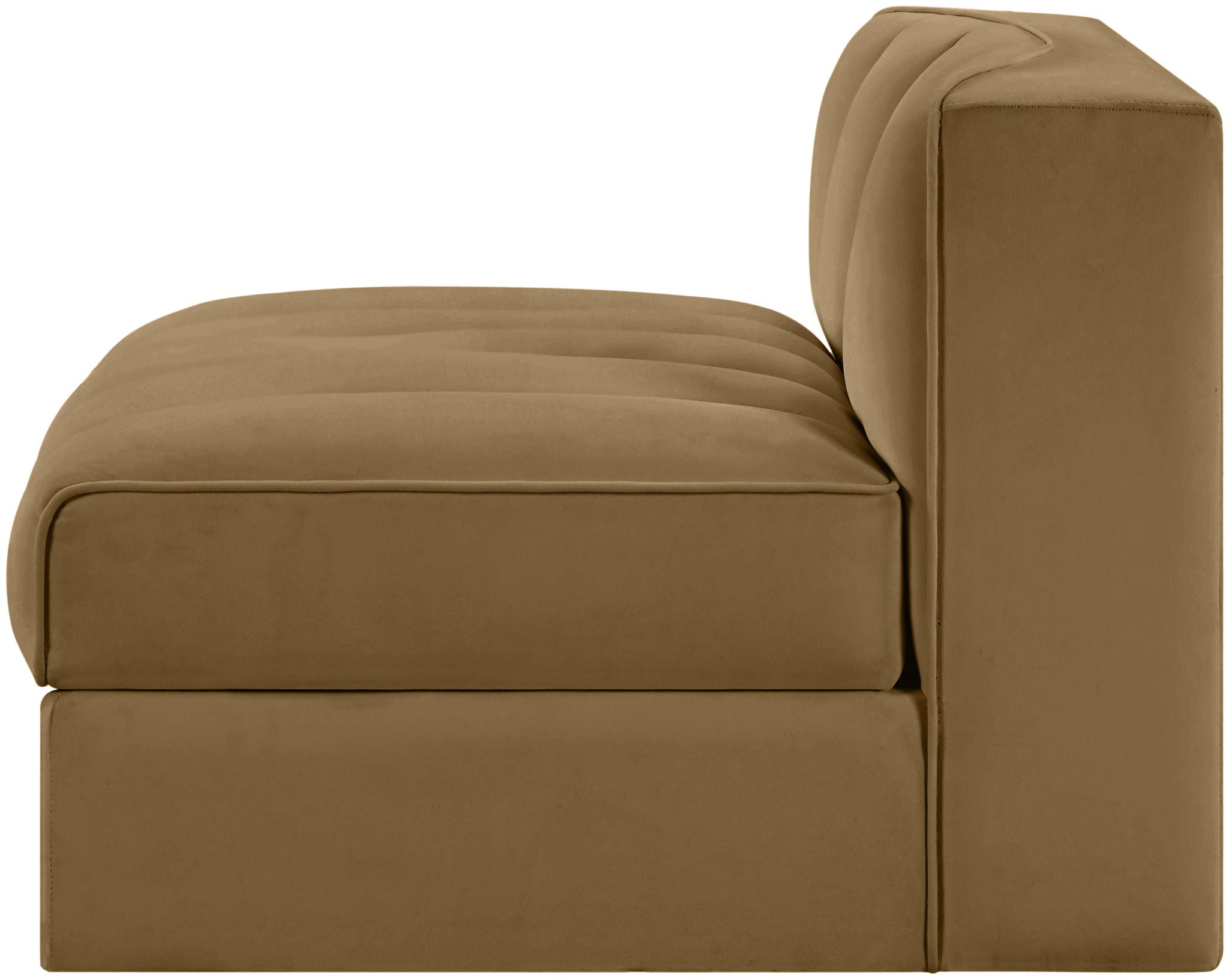 Rummi - Velvet Performance Fabric Upholstered Modular Armless Chair - Urban Living Furniture (Los Angeles, CA)