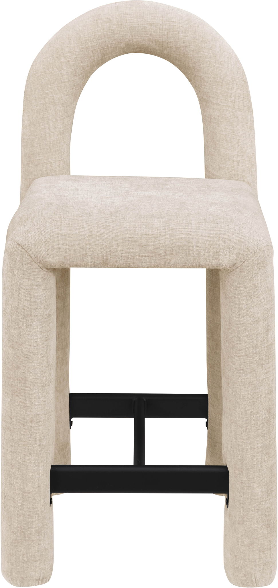 Amari - Chenille Fabric Stool - Urban Living Furniture (Los Angeles, CA)