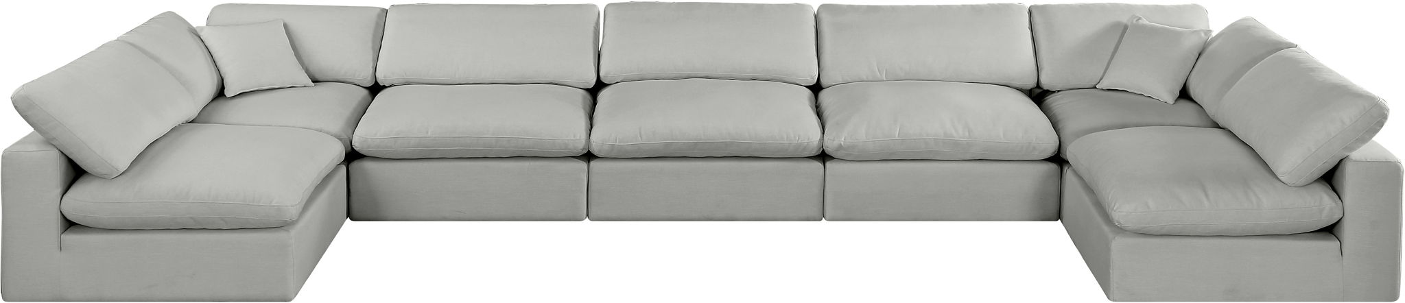 Comfy - 7 Piece Linen Modular Armless Sectional - Urban Living Furniture (Los Angeles, CA)
