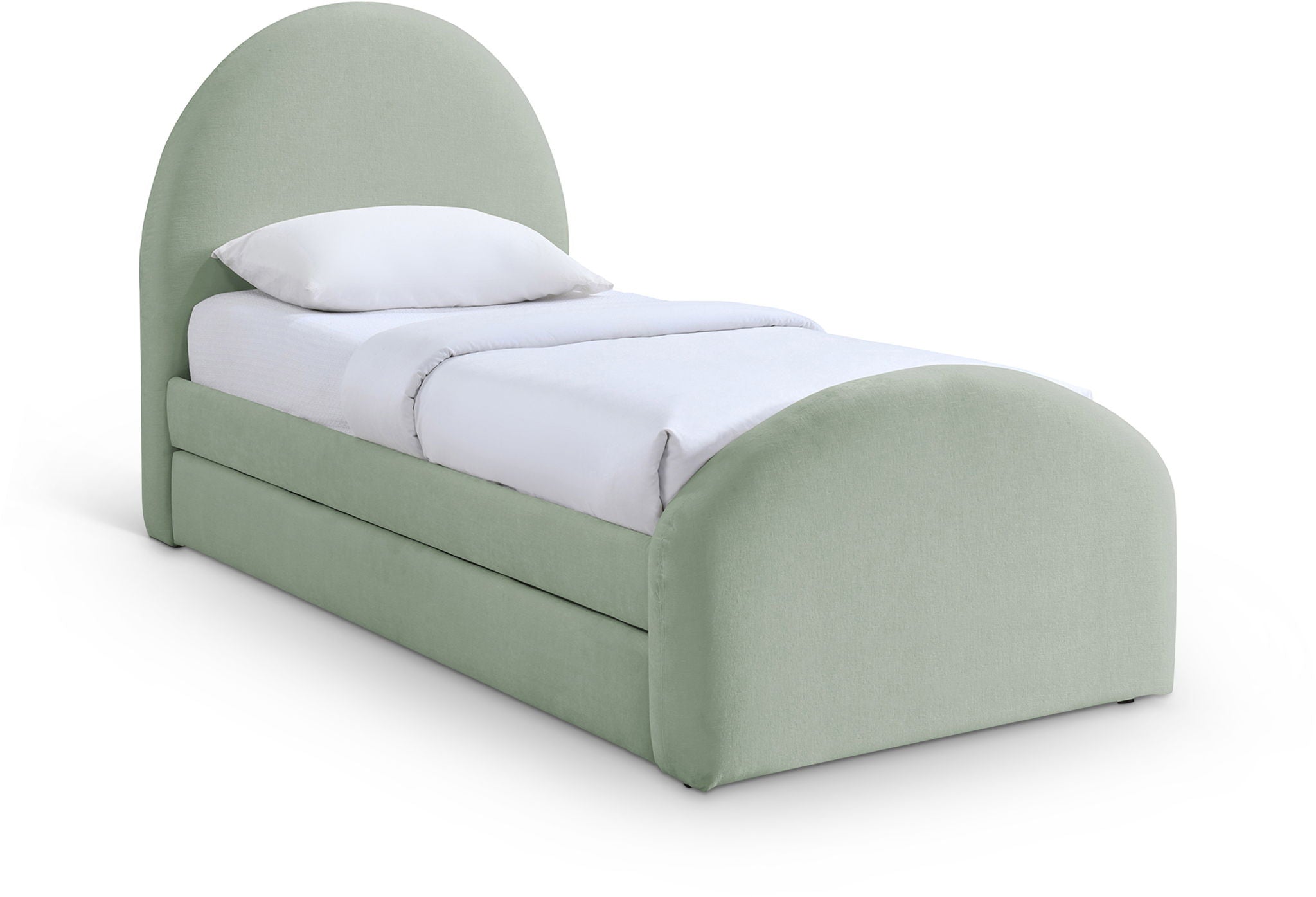 Andaz - Chenille Fabric Upholstered Trundle Bed - Urban Living Furniture (Los Angeles, CA)