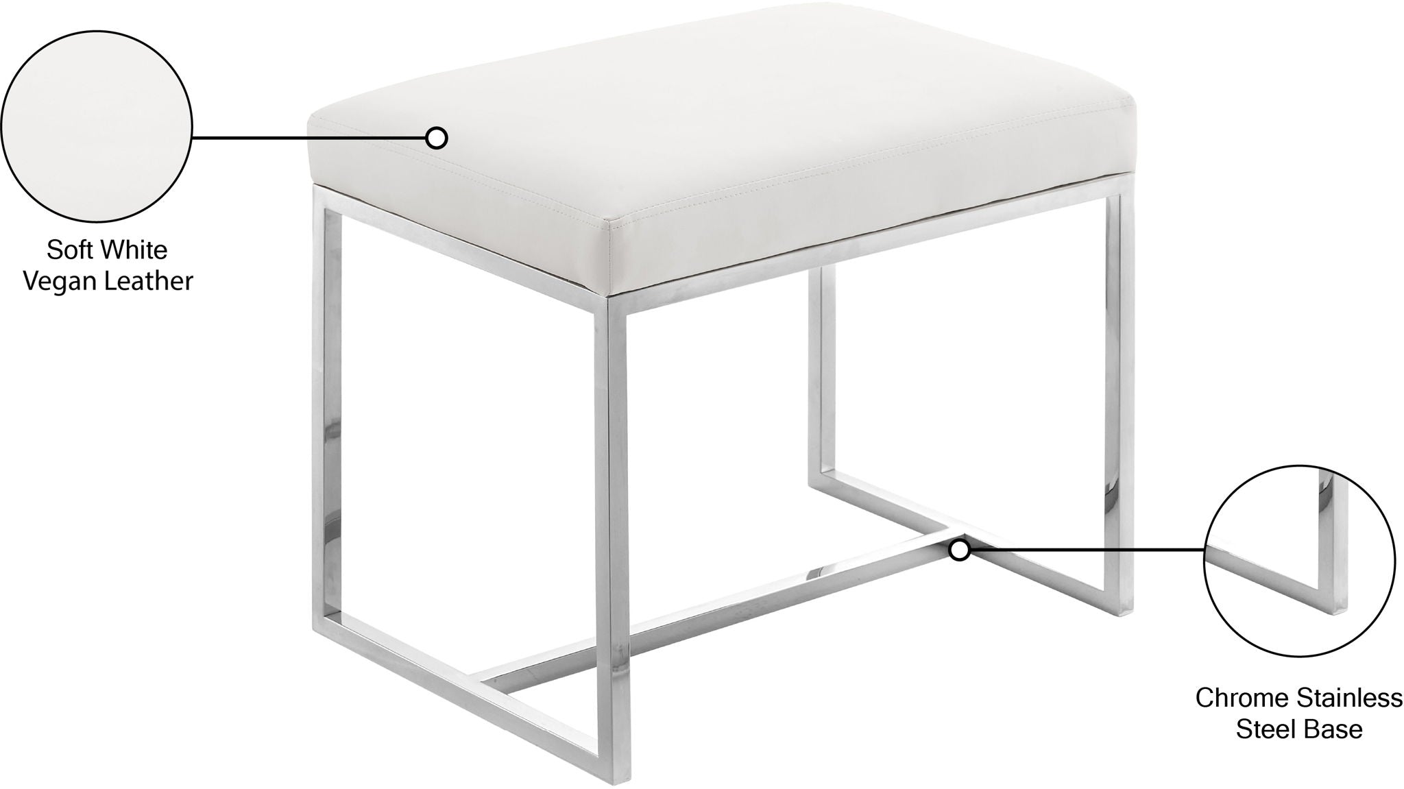 Monroe - Stool Ottoman - Urban Living Furniture (Los Angeles, CA)