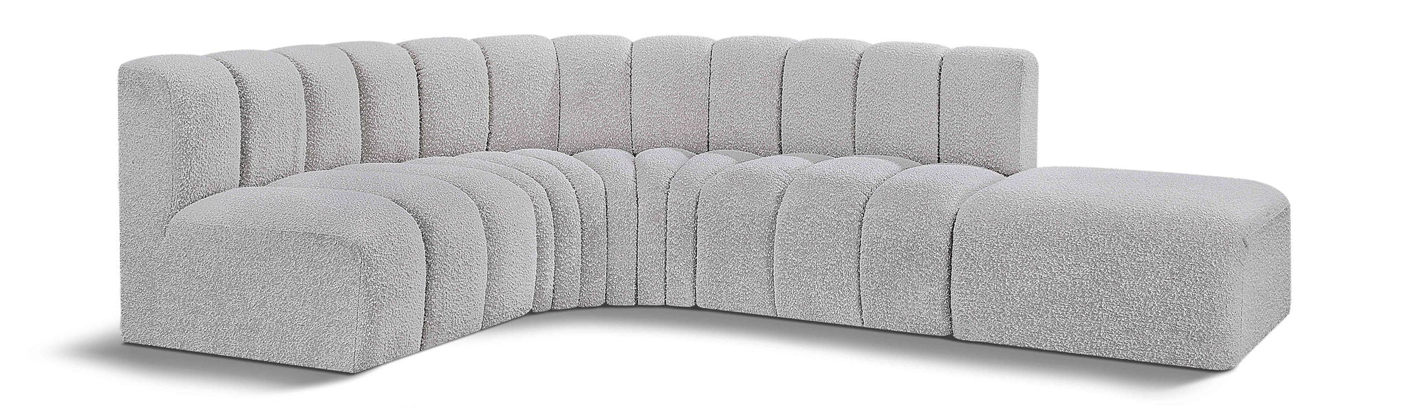Arc - Boucle Fabric 5 Piece Corner Modular Sofa - Urban Living Furniture (Los Angeles, CA)