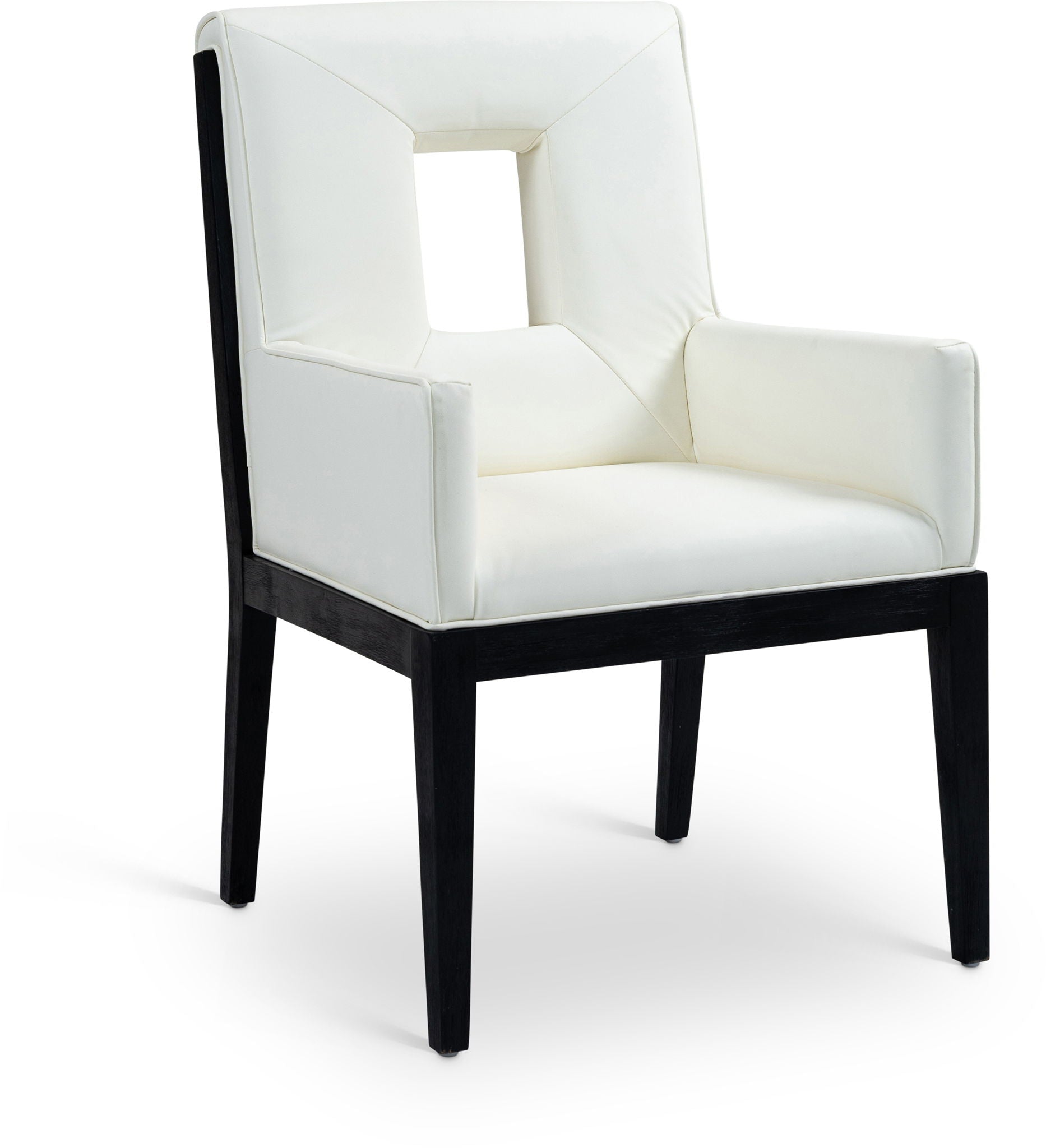 Gwendolyn - Faux Leather Dining Arm Chair With Black Frame - Urban Living Furniture (Los Angeles, CA)