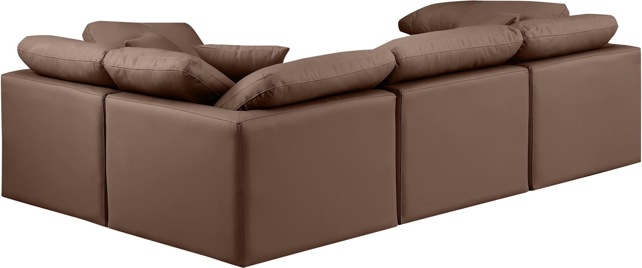Indulge - Faux Leather 4 Piece Modular Corner Sectional - Urban Living Furniture (Los Angeles, CA)