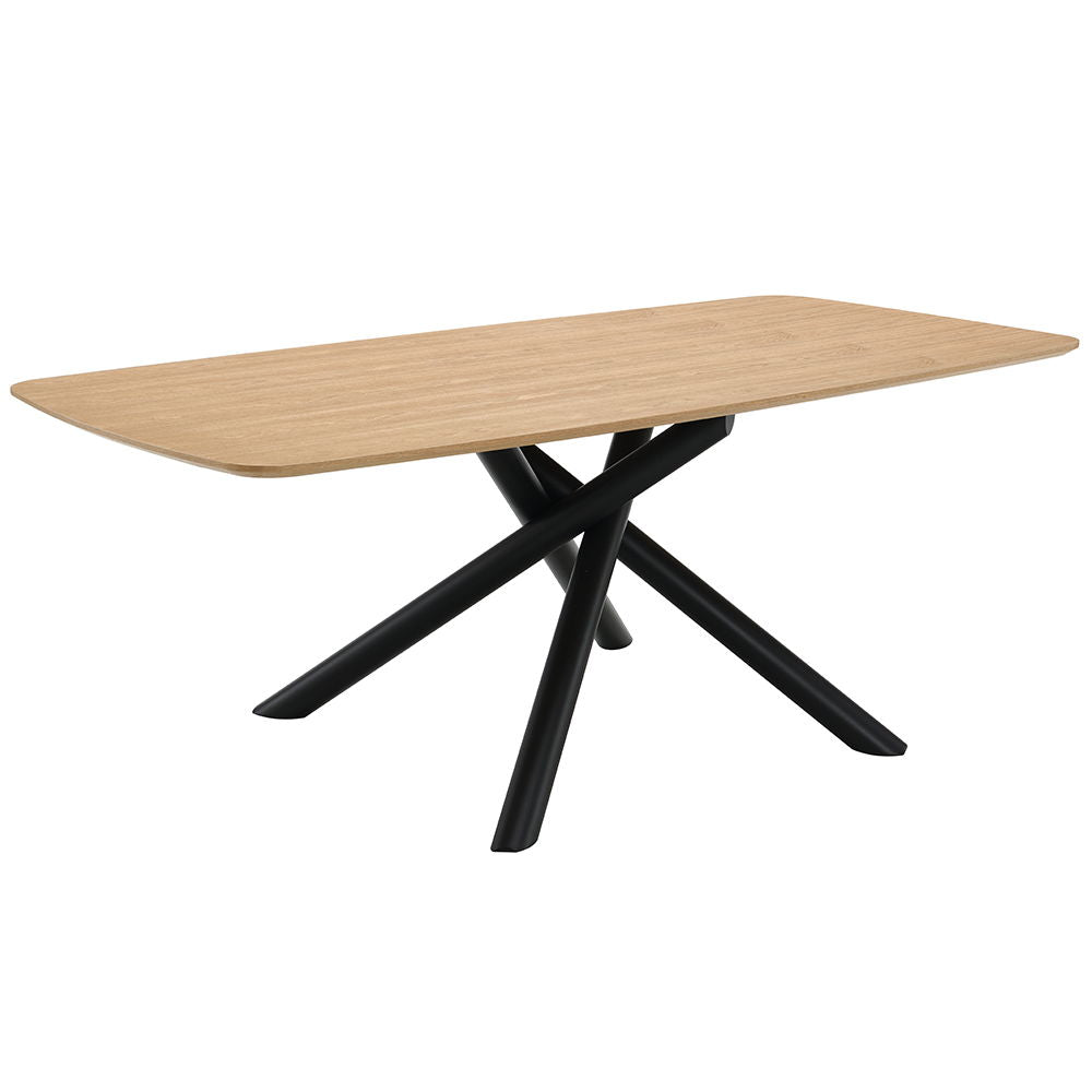 Lawton - Dining Table - Natural & Black Finish - Urban Living Furniture (Los Angeles, CA)
