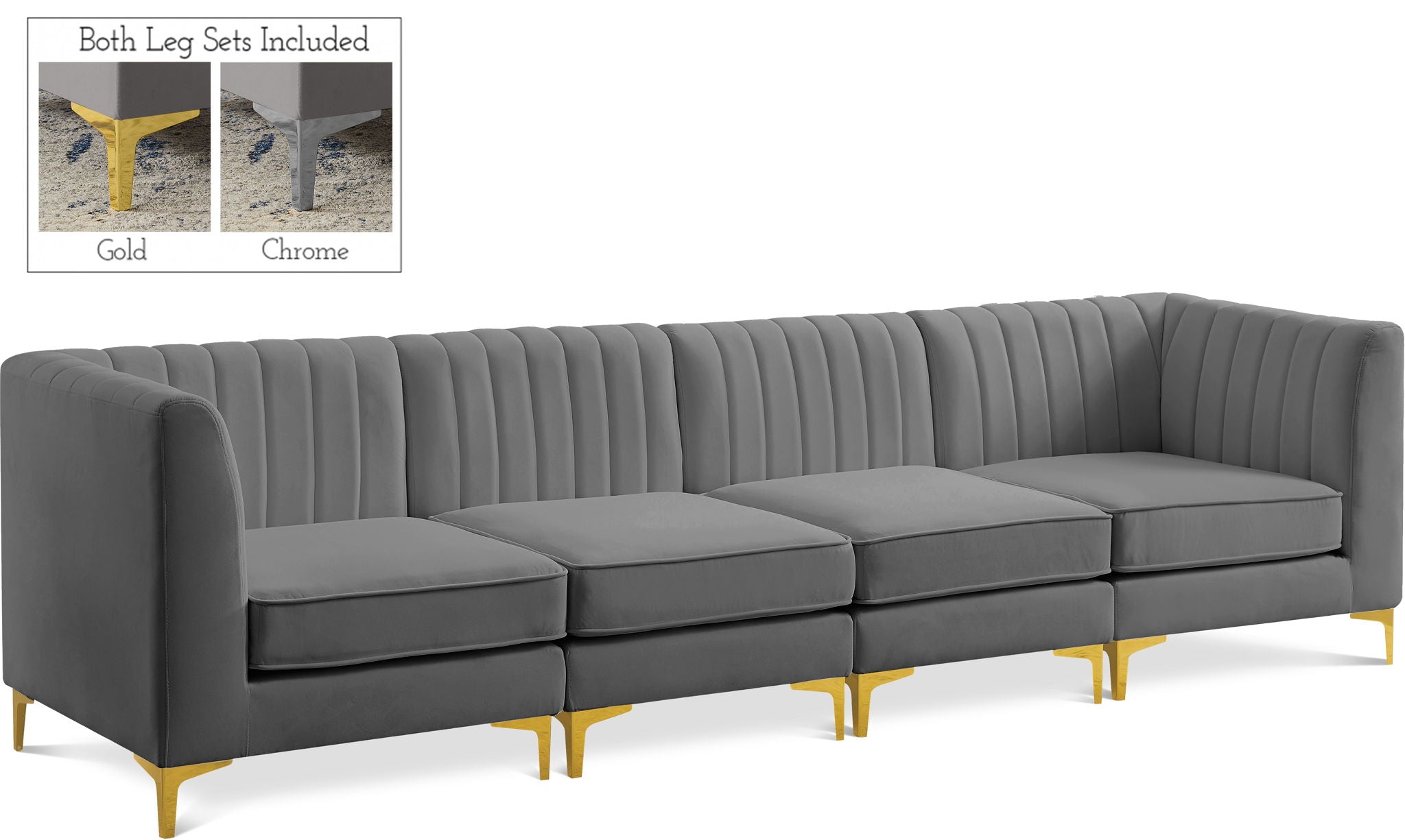Alina - Modular 4 Seat Sofa - Urban Living Furniture (Los Angeles, CA)