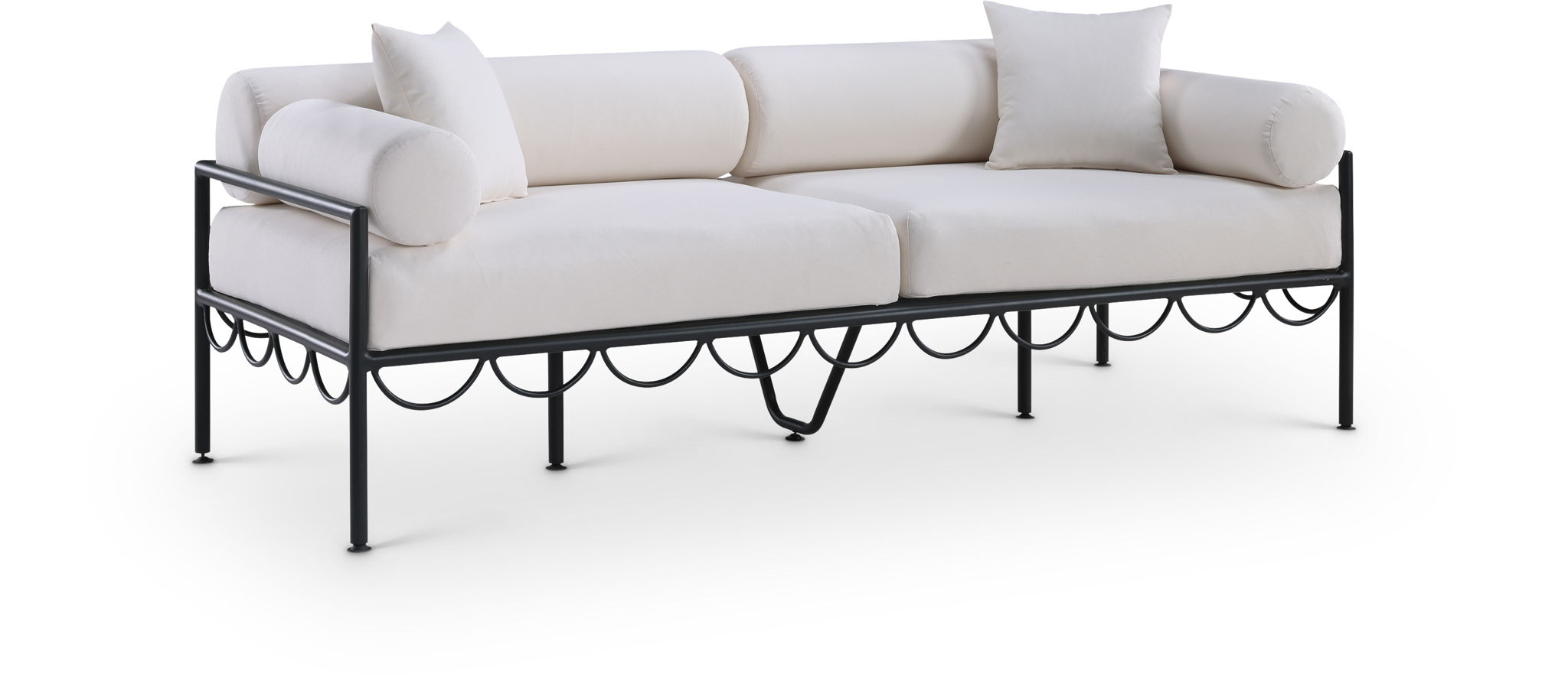 Portofino - Resilient Water Repellent Fabric 85.75" Upholstered Outdoor Patio Sofa - Urban Living Furniture (Los Angeles, CA)