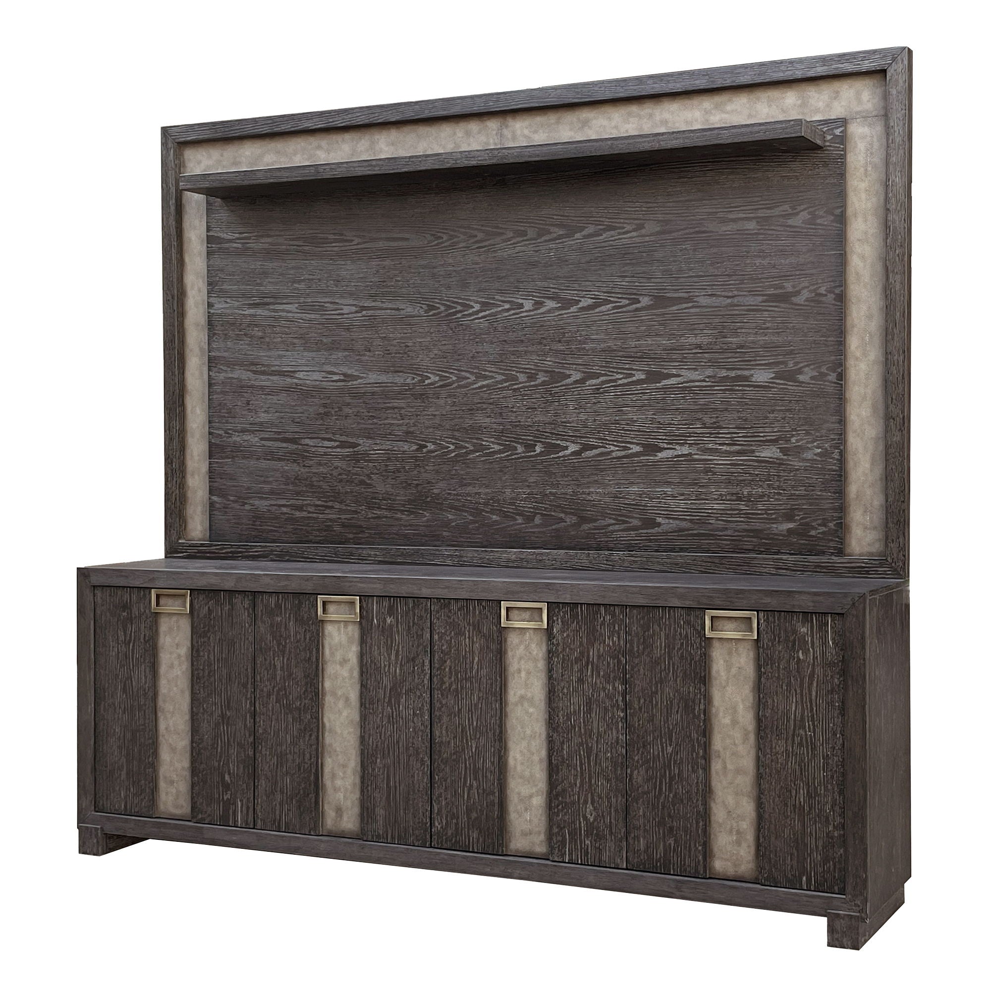 Ascent - 90" TV Console With Hutch And Back Panel - Dark Chocolate - Urban Living Furniture (Los Angeles, CA)