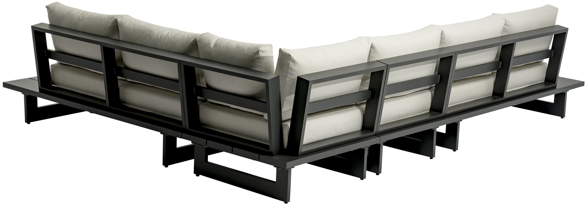 Maldives - 4 Piece Water Resistant Outdoor Patio Modular Sectional With Gray Base - Urban Living Furniture (Los Angeles, CA)