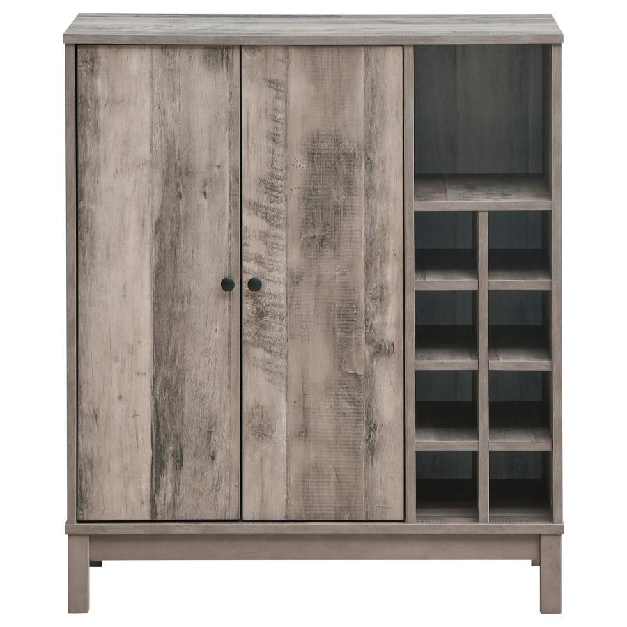 Cheyenne - 2 Door Home Bar Wine Cabinet - Weathered Acacia - Urban Living Furniture (Los Angeles, CA)