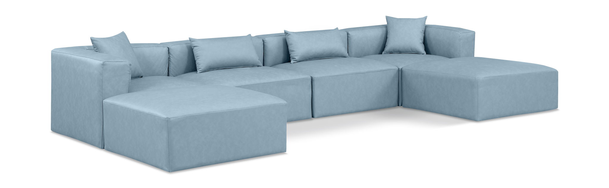 Cube - 6 Piece Modular Double Chaise Sectional - Urban Living Furniture (Los Angeles, CA)