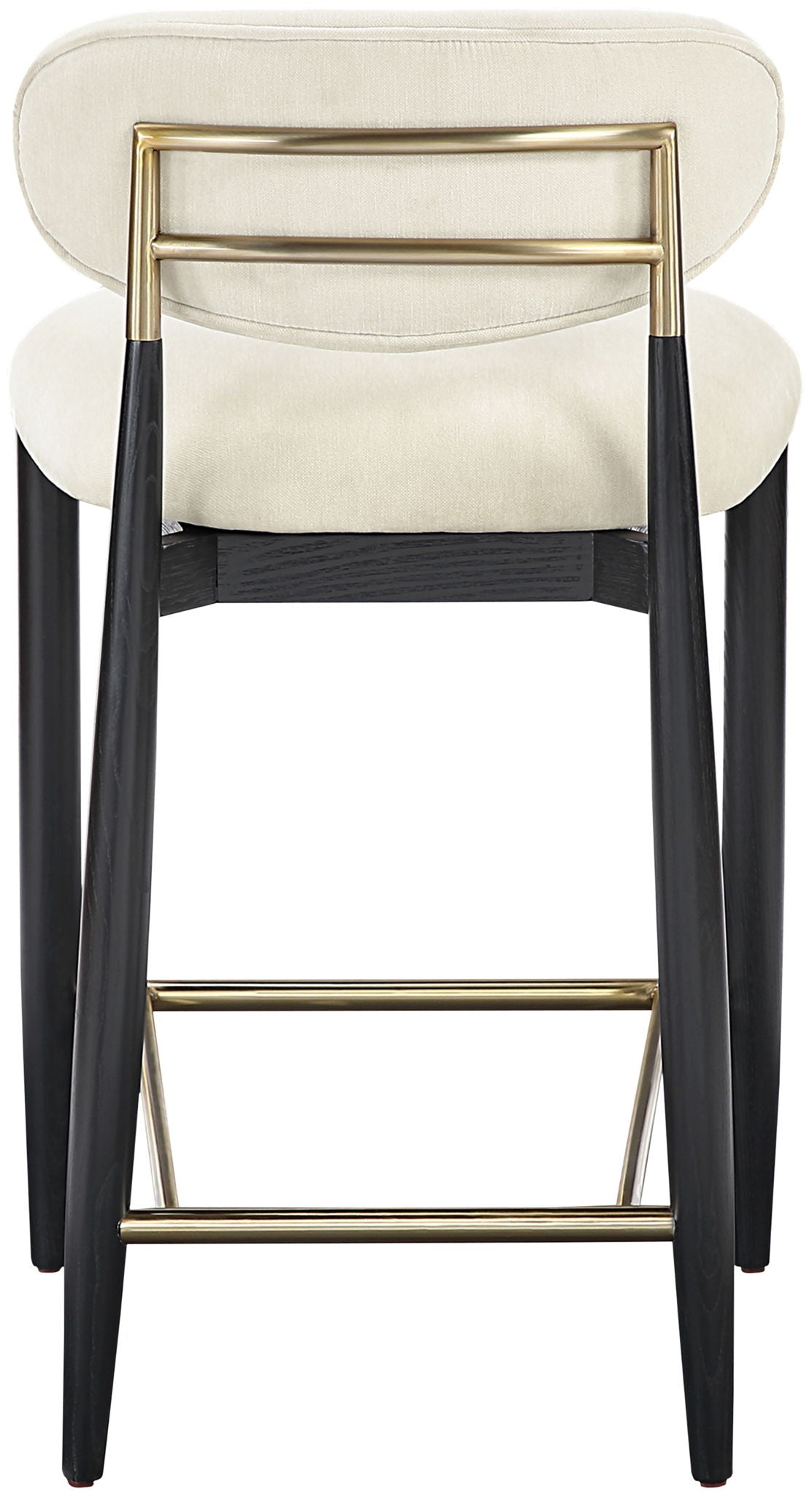 Riccio - Fabric Stool - Black Frame - Urban Living Furniture (Los Angeles, CA)