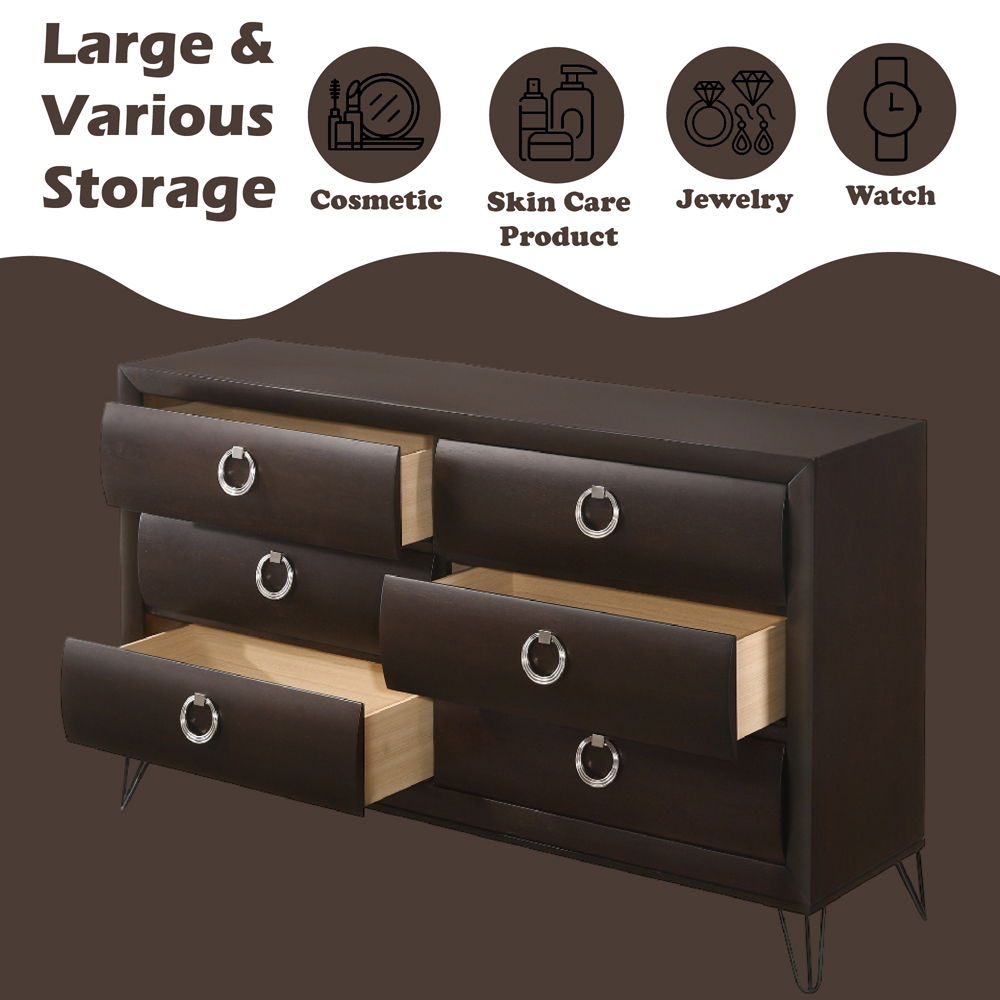 Tablita - Dresser - Dark Merlot - Urban Living Furniture (Los Angeles, CA)