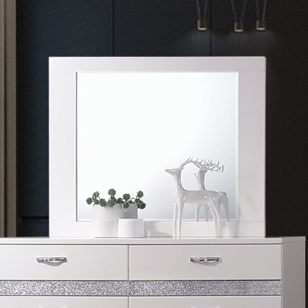 Naima II - Mirror - White High Gloss - Urban Living Furniture (Los Angeles, CA)