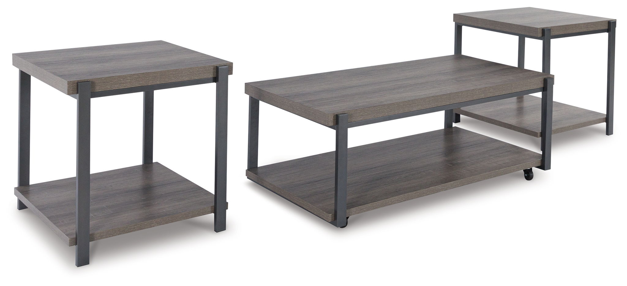 Wilmaden - Gray / Black - Occasional Table Set (Set of 3) - Urban Living Furniture (Los Angeles, CA)