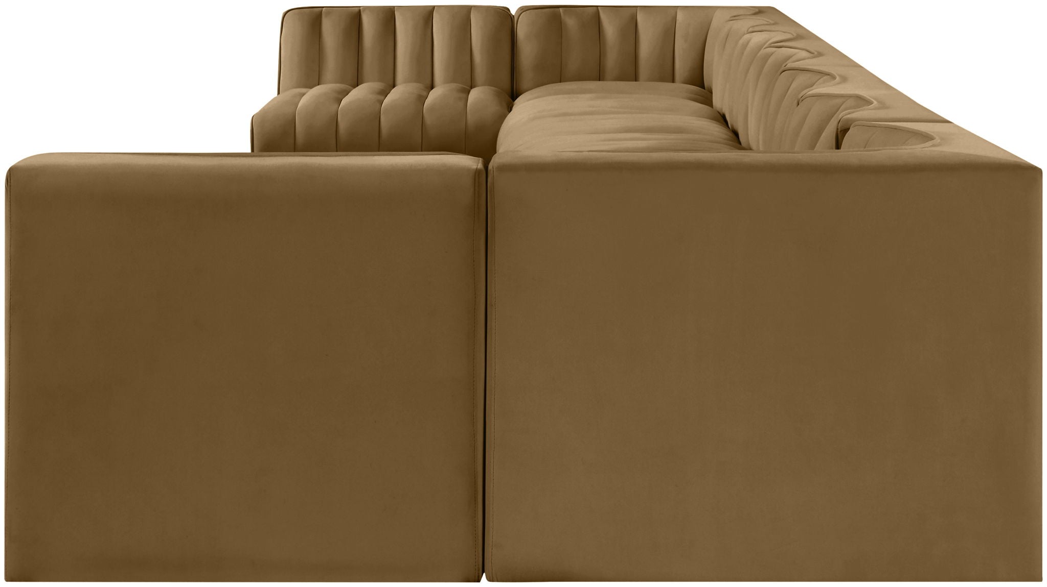 Rummi - Armless Velvet Performance Fabric Upholstered 9 Piece Modular Sectional - Urban Living Furniture (Los Angeles, CA)