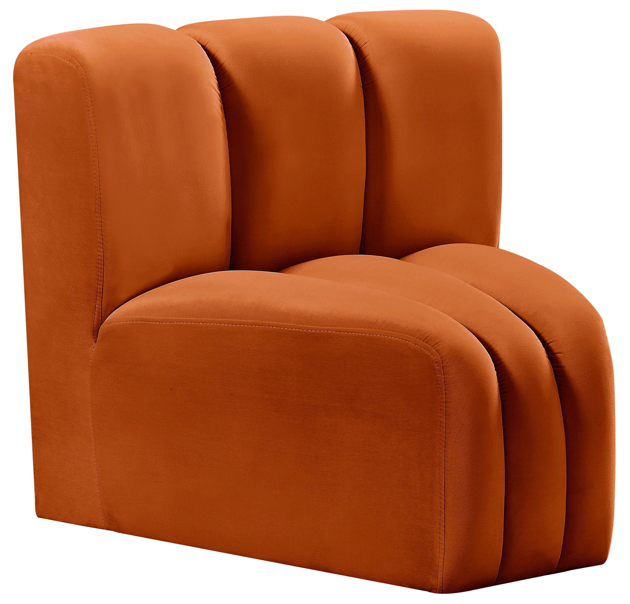 Arc - Velvet Curved Corner Chair - Urban Living Furniture (Los Angeles, CA)