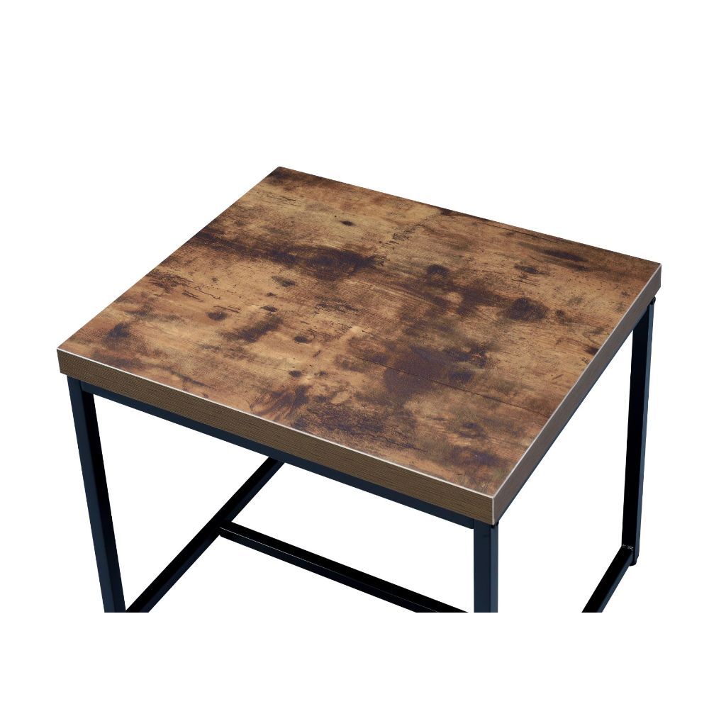 Bob - End Table - Weathered Oak & Black - Urban Living Furniture (Los Angeles, CA)