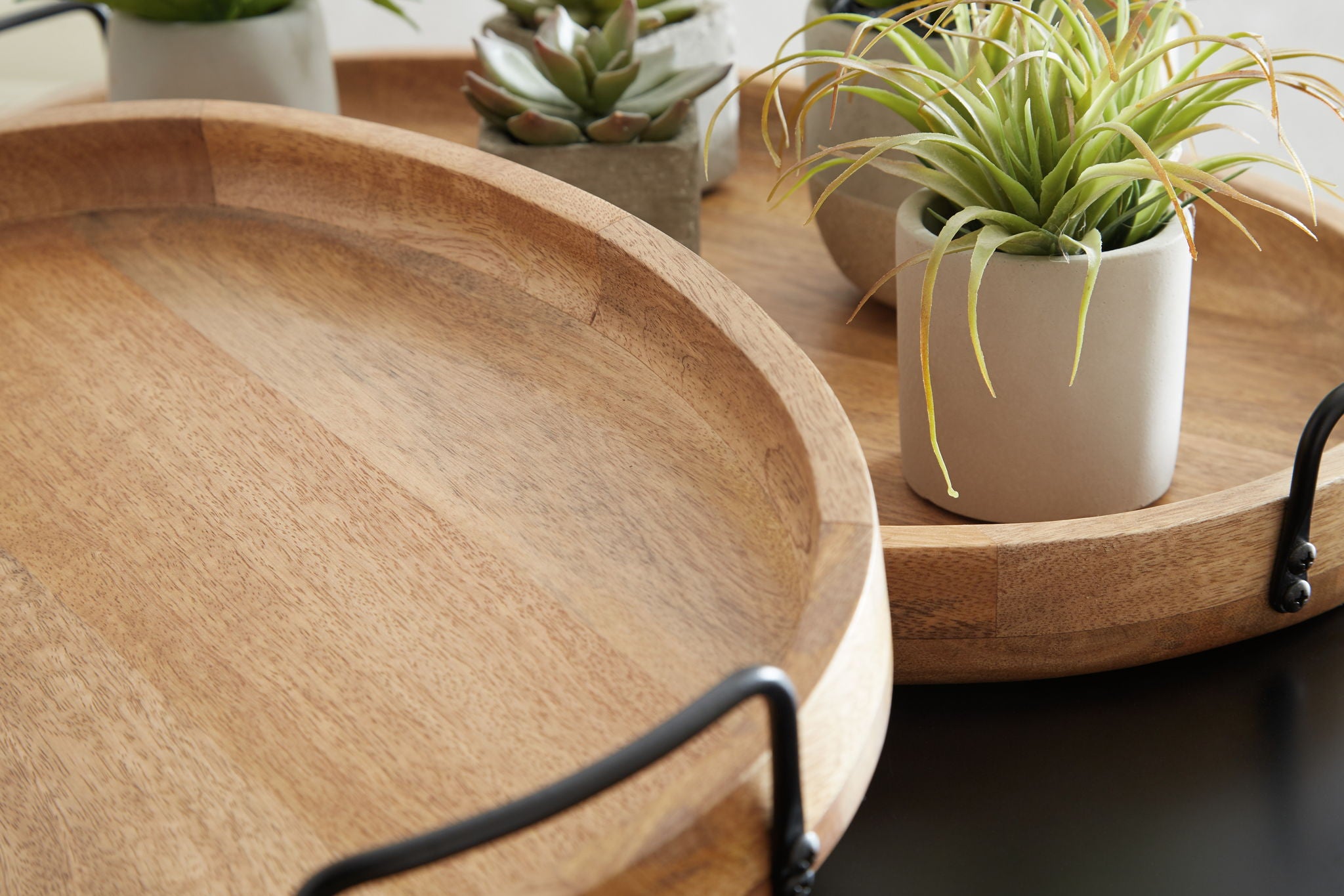 Jocelyne - Brown / Black - Tray Set (Set of 2) - Urban Living Furniture (Los Angeles, CA)