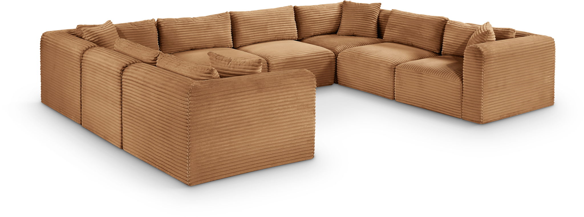 Shaggy - Fabric 8 Piece Modular U-Shaped Sectional - Urban Living Furniture (Los Angeles, CA)