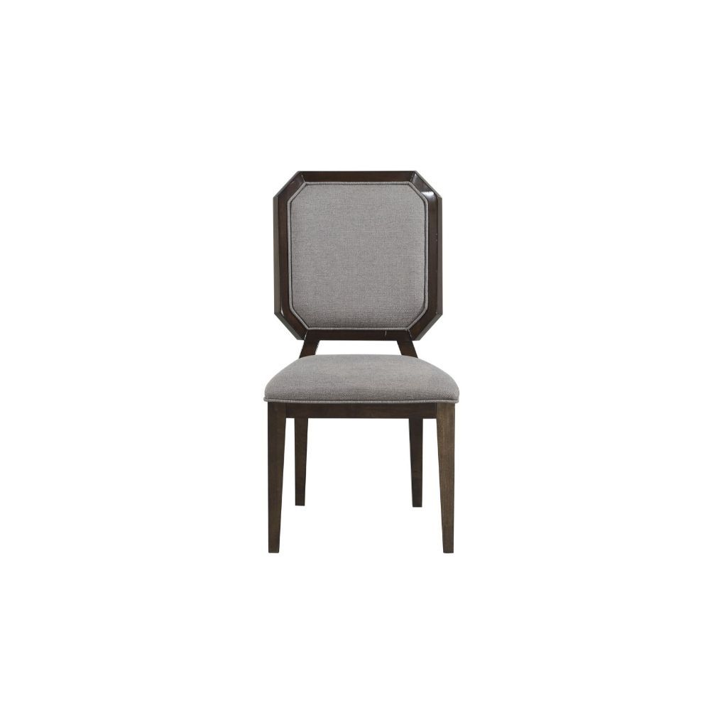 Selma - Side Chair (Set of 2) - Gray Fabric & Tobacco - Urban Living Furniture (Los Angeles, CA)