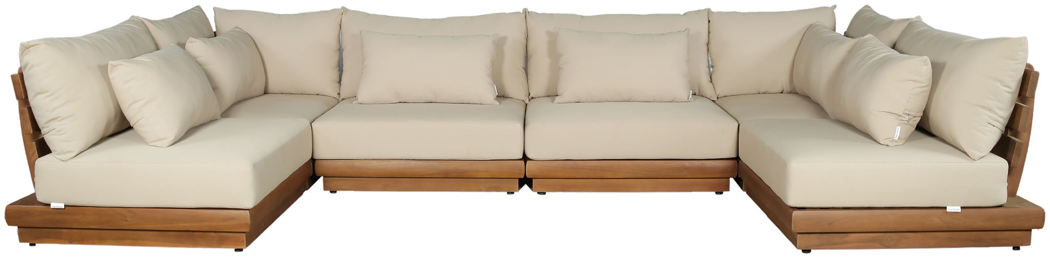 Mirella - 6 Piece Water Resistant Fabric Upholstered Outdoor Patio Modular Sectional - Urban Living Furniture (Los Angeles, CA)