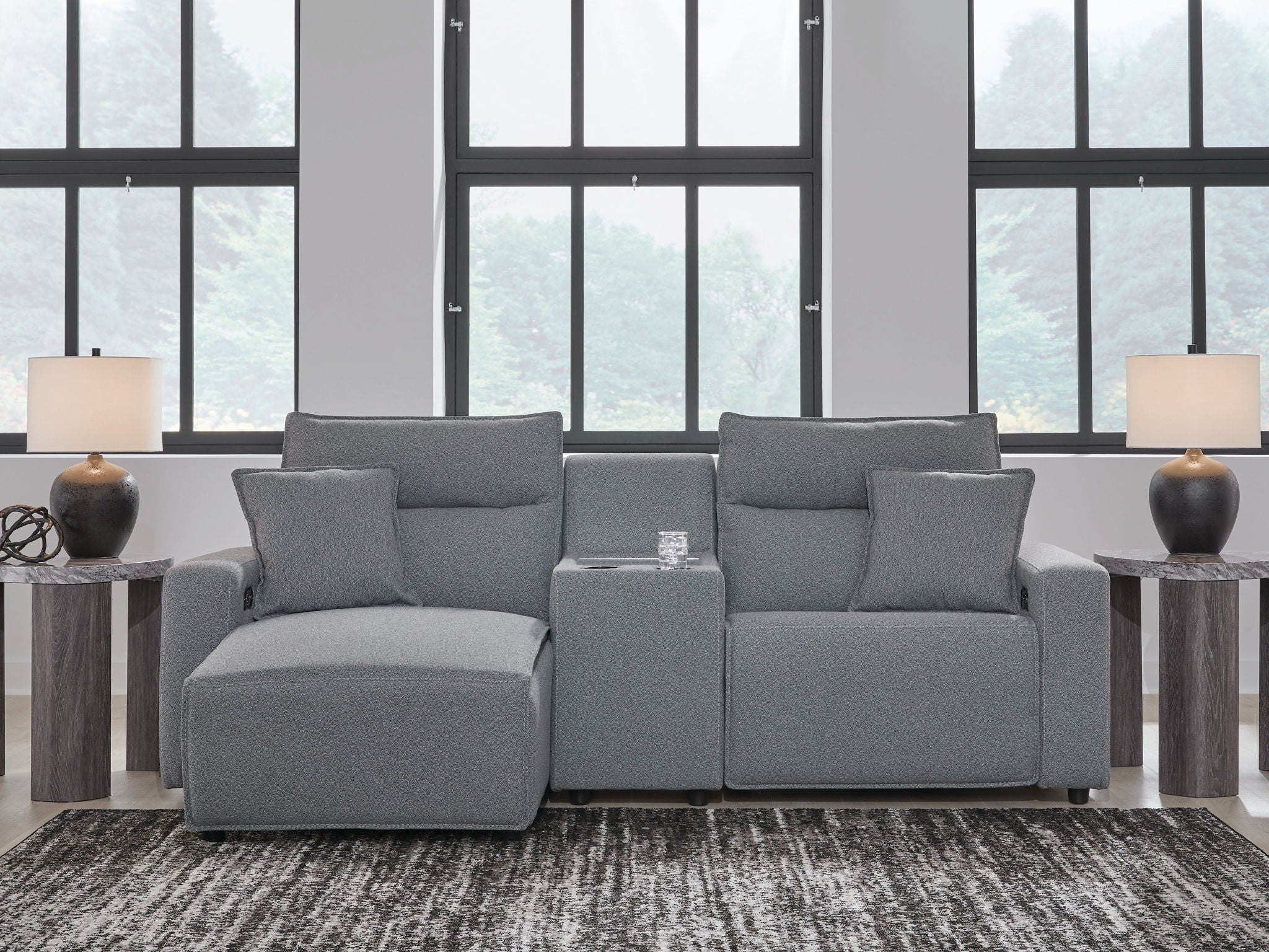 ModMax II - Salt And Pepper - Reclining Sectional - Urban Living Furniture (Los Angeles, CA)
