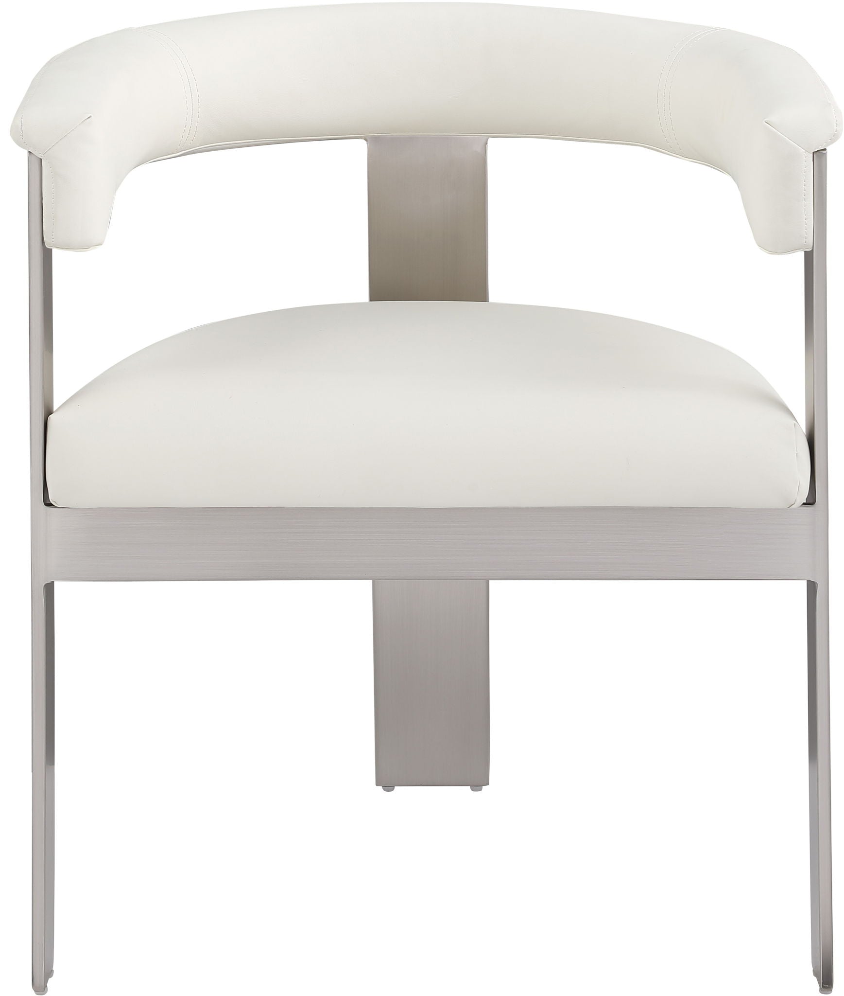 Romeo - Faux Leather Dining Chair With Silver Base (Set of 2) - Urban Living Furniture (Los Angeles, CA)