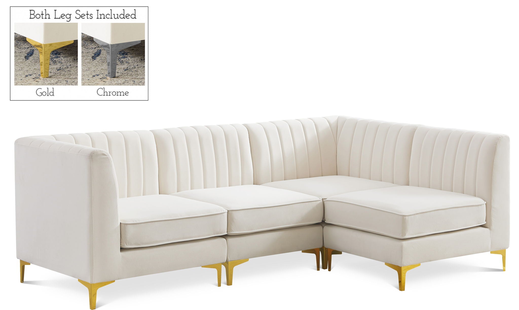 Alina - 4 Piece Modular L-Shaped Sectional - Urban Living Furniture (Los Angeles, CA)