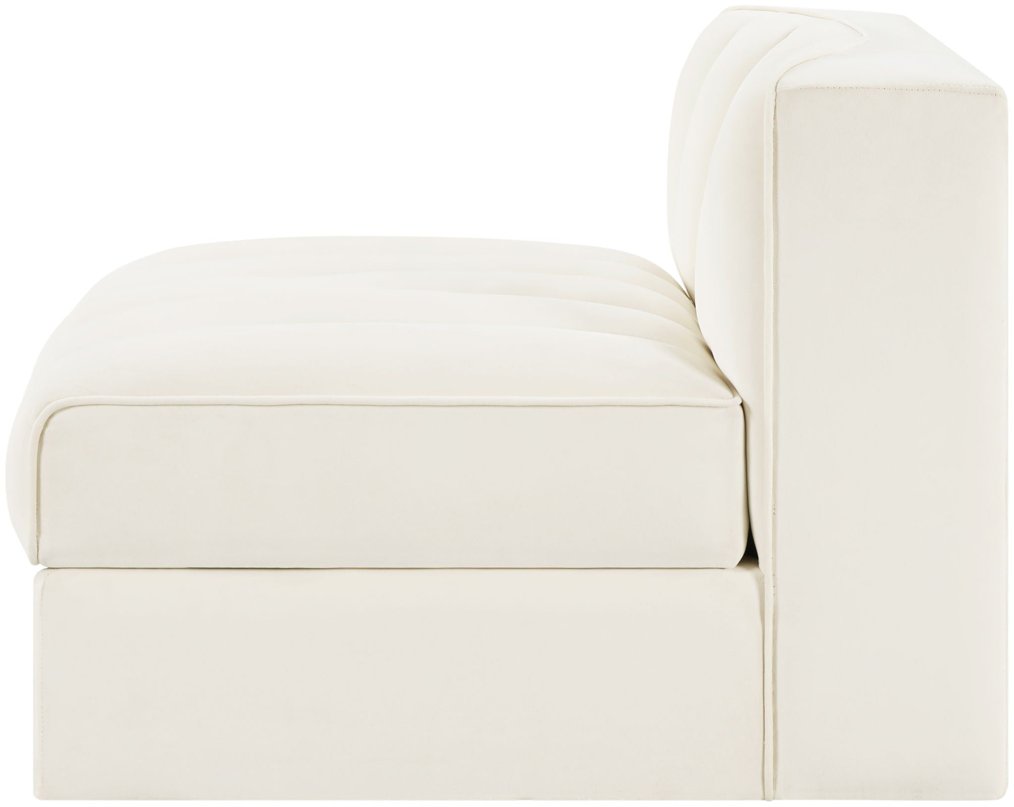 Rummi - Velvet Performance Fabric Upholstered Modular Armless Chair - Urban Living Furniture (Los Angeles, CA)
