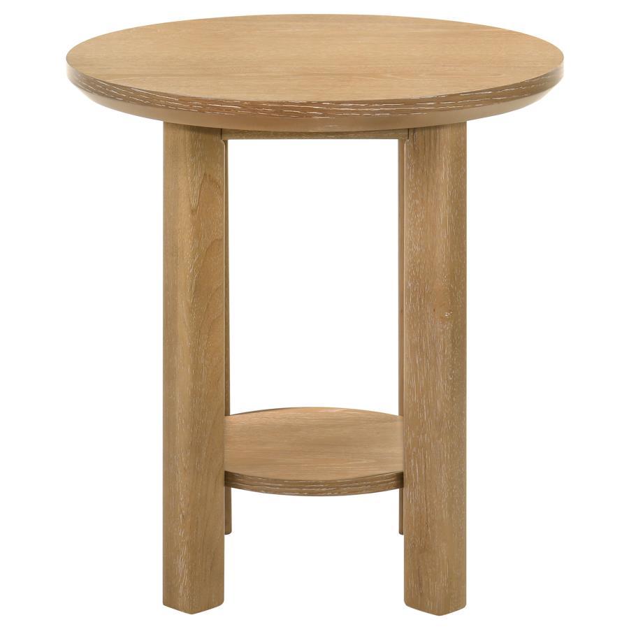 Ottowa - Round Wood Table With Shelf - Urban Living Furniture (Los Angeles, CA)