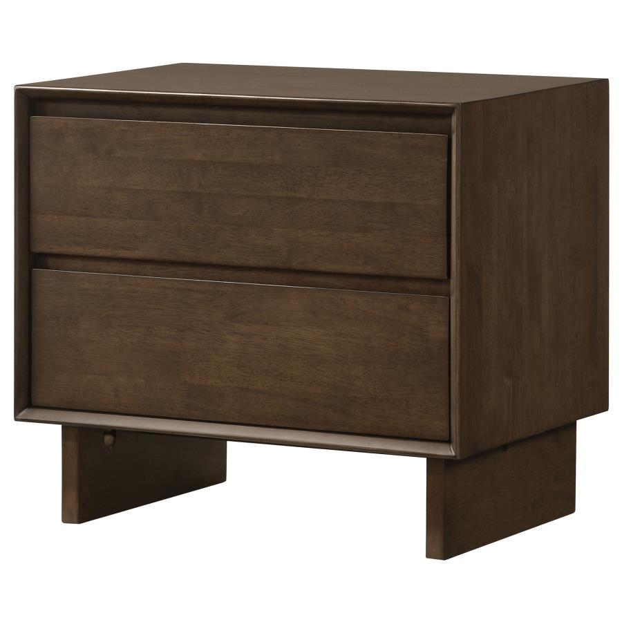 Glenwood - 2-Drawer Nightstand Bedside Table - Warm Brown - Urban Living Furniture (Los Angeles, CA)