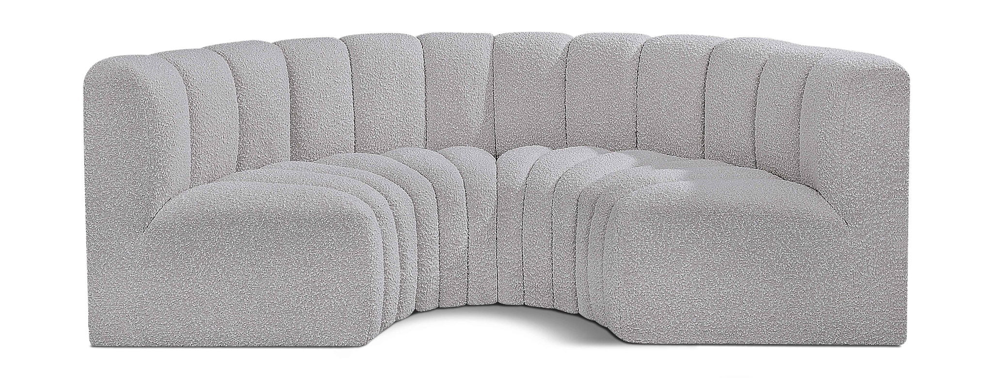 Arc - Boucle Fabric 4 Piece U-Shaped Modular Sofa - Urban Living Furniture (Los Angeles, CA)