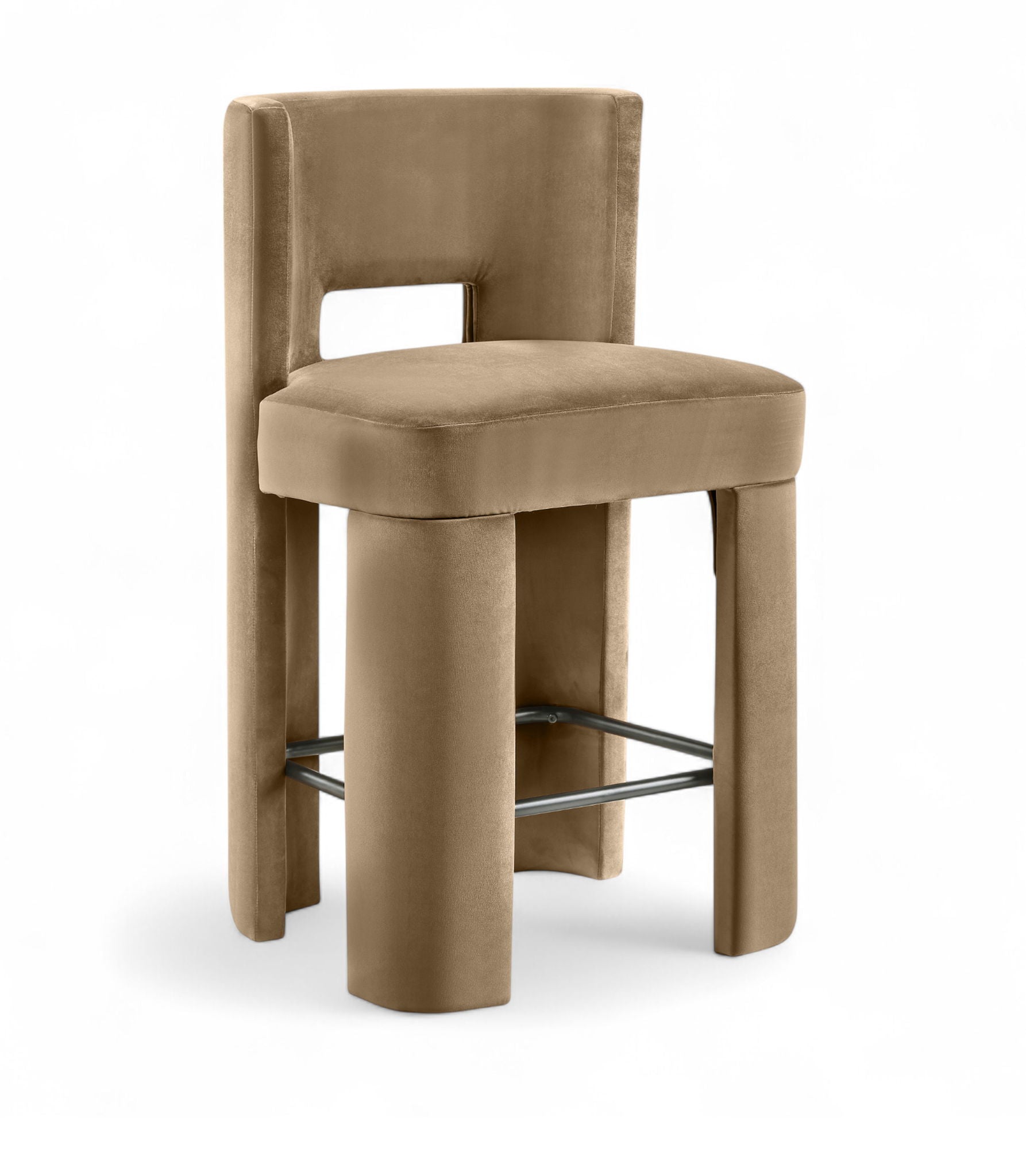 Zuno - Velvet Performance Fabric Upholstered Counter Stool (Set of 2) - Urban Living Furniture (Los Angeles, CA)