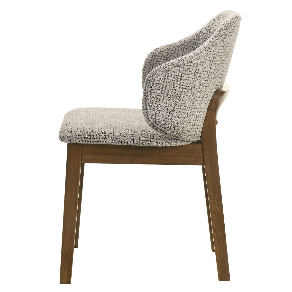 Oleia - Side Chair (Set of 2) - Chenille & Walnut - Urban Living Furniture (Los Angeles, CA)
