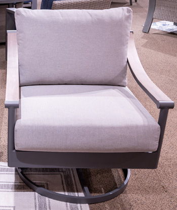 Ocean Beach - Gray - Swivel Lounge With Cushion - Urban Living Furniture (Los Angeles, CA)