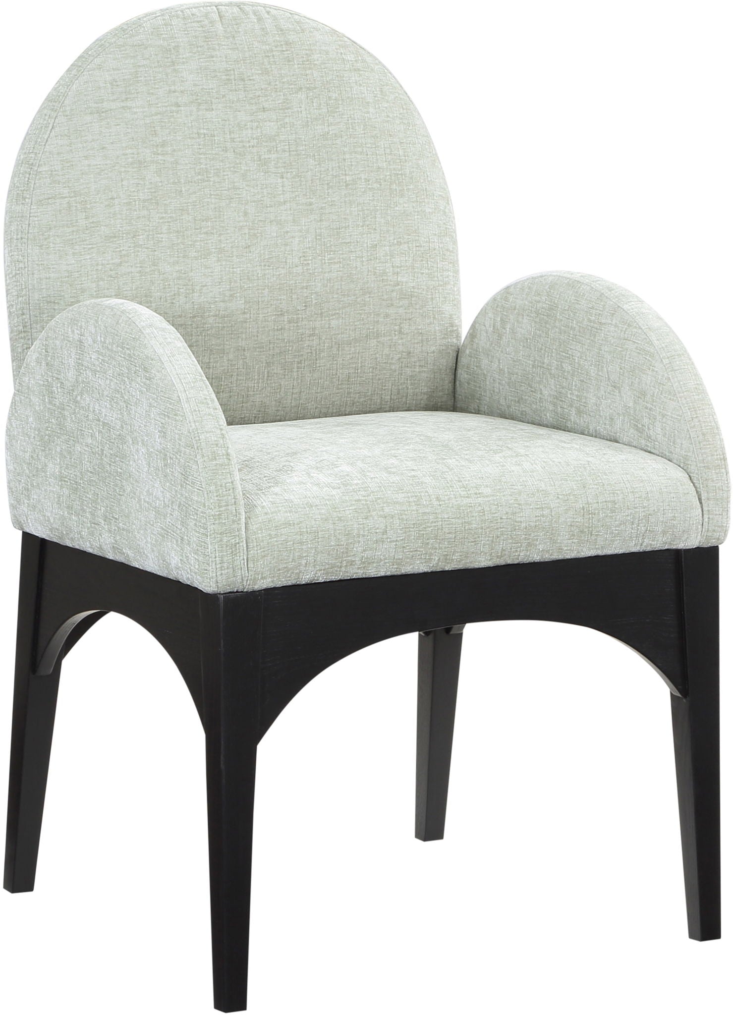 Waldorf - Chenille Dining Arm Chair With Black Legs - Urban Living Furniture (Los Angeles, CA)