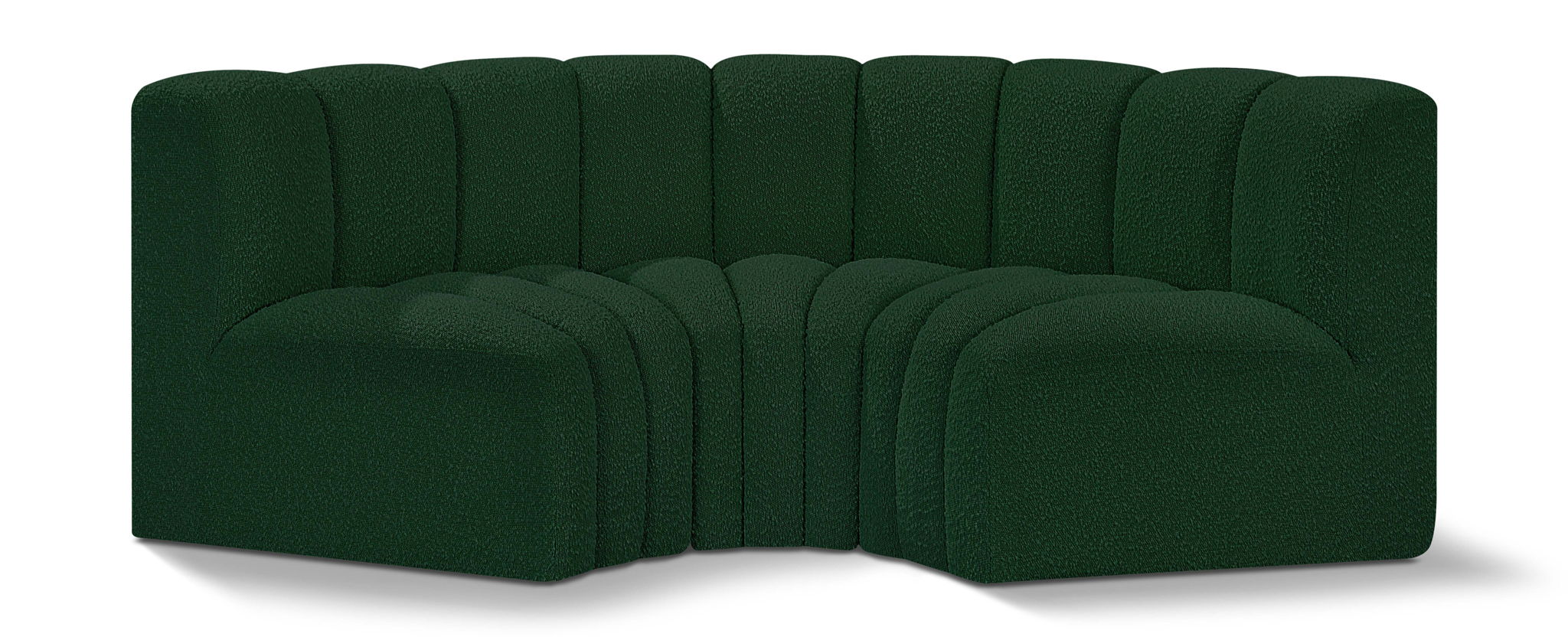 Arc - Boucle Fabric 3 Piece Modular U-Shaped Sofa - Urban Living Furniture (Los Angeles, CA)