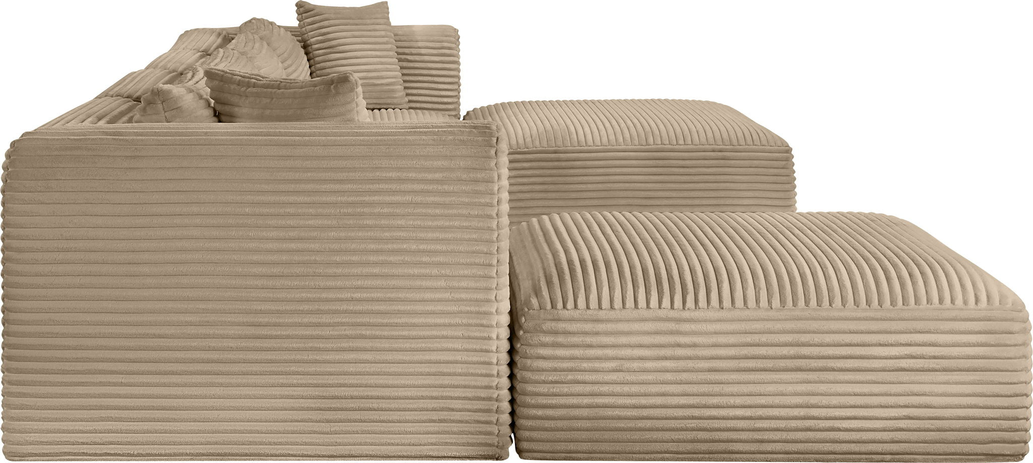 Shaggy - Fabric 6 Piece Modular Sectional With 2 Ottomans - Urban Living Furniture (Los Angeles, CA)